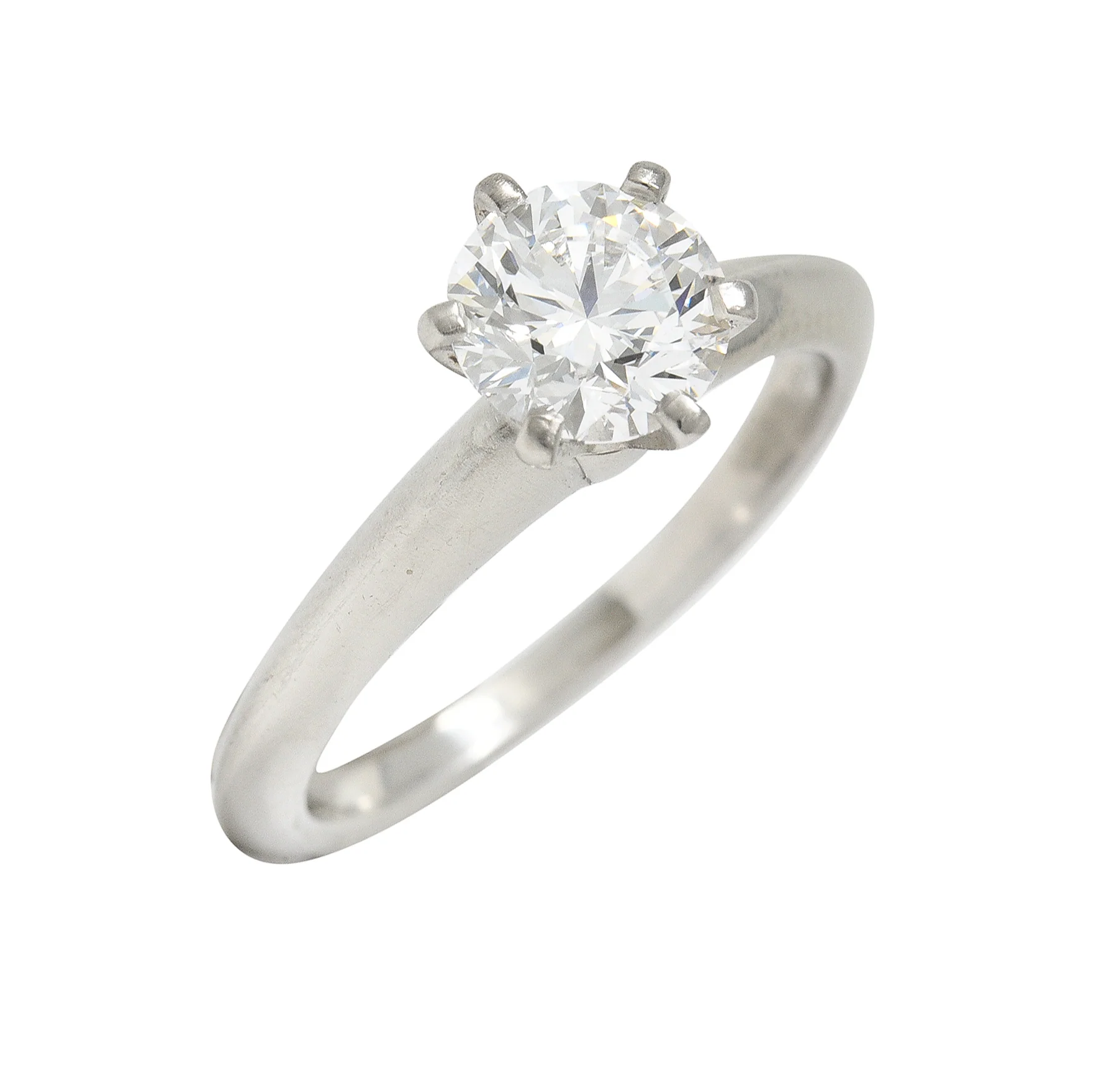 Tiffany & Co. Mid-Century 1.06 CTW Transitional Cut Solitaire Diamond Engagement Ring GIA - Image 12