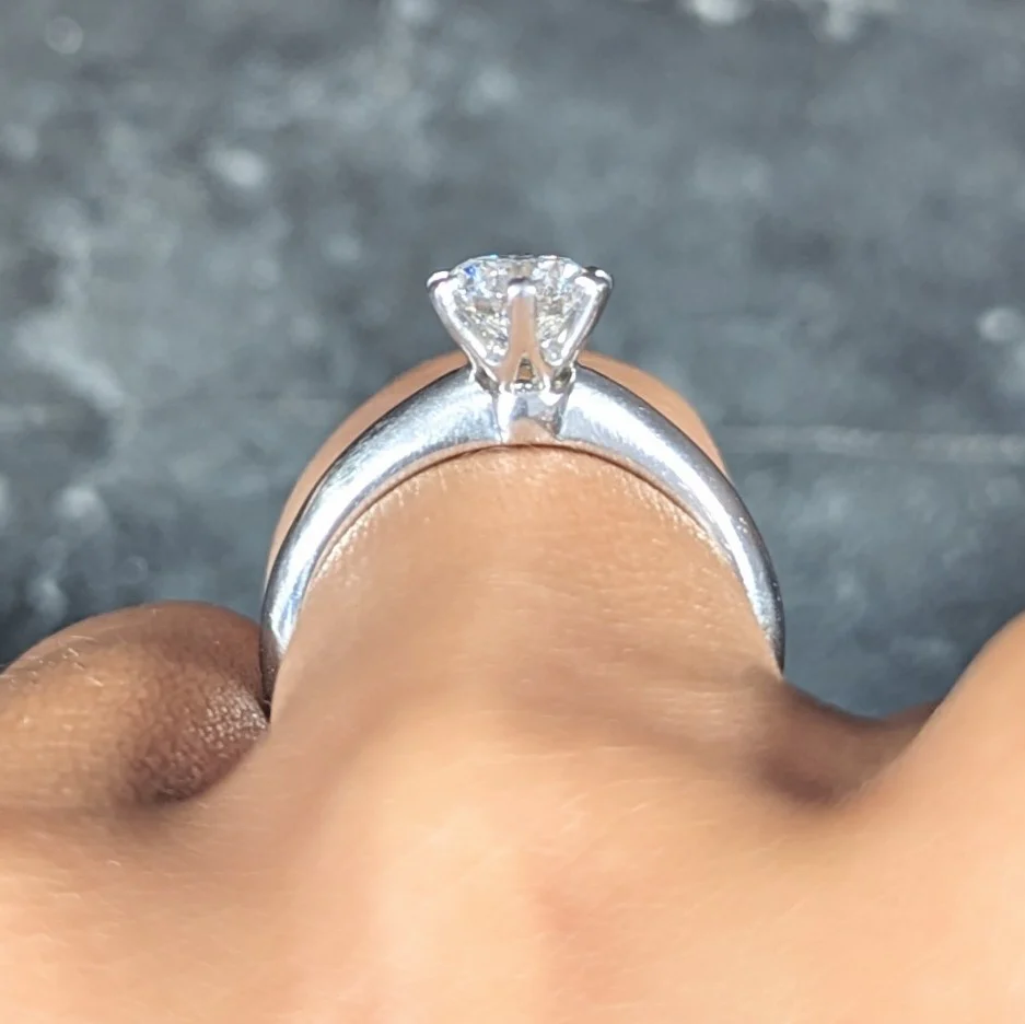 Tiffany & Co. Mid-Century 1.06 CTW Transitional Cut Solitaire Diamond Engagement Ring GIA - Image 15