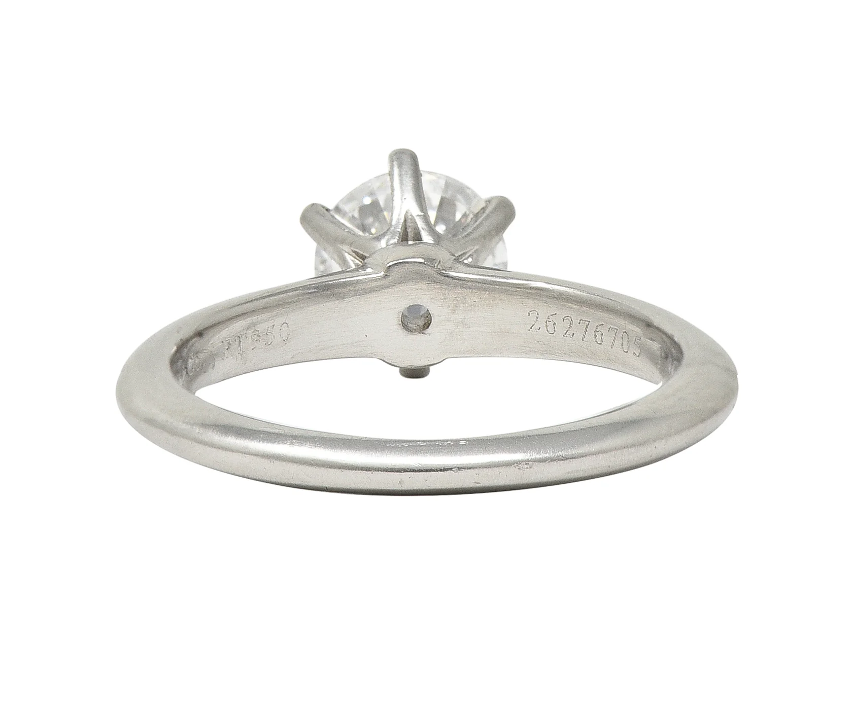 Tiffany & Co. Mid-Century 1.06 CTW Transitional Cut Solitaire Diamond Engagement Ring GIA - Image 4