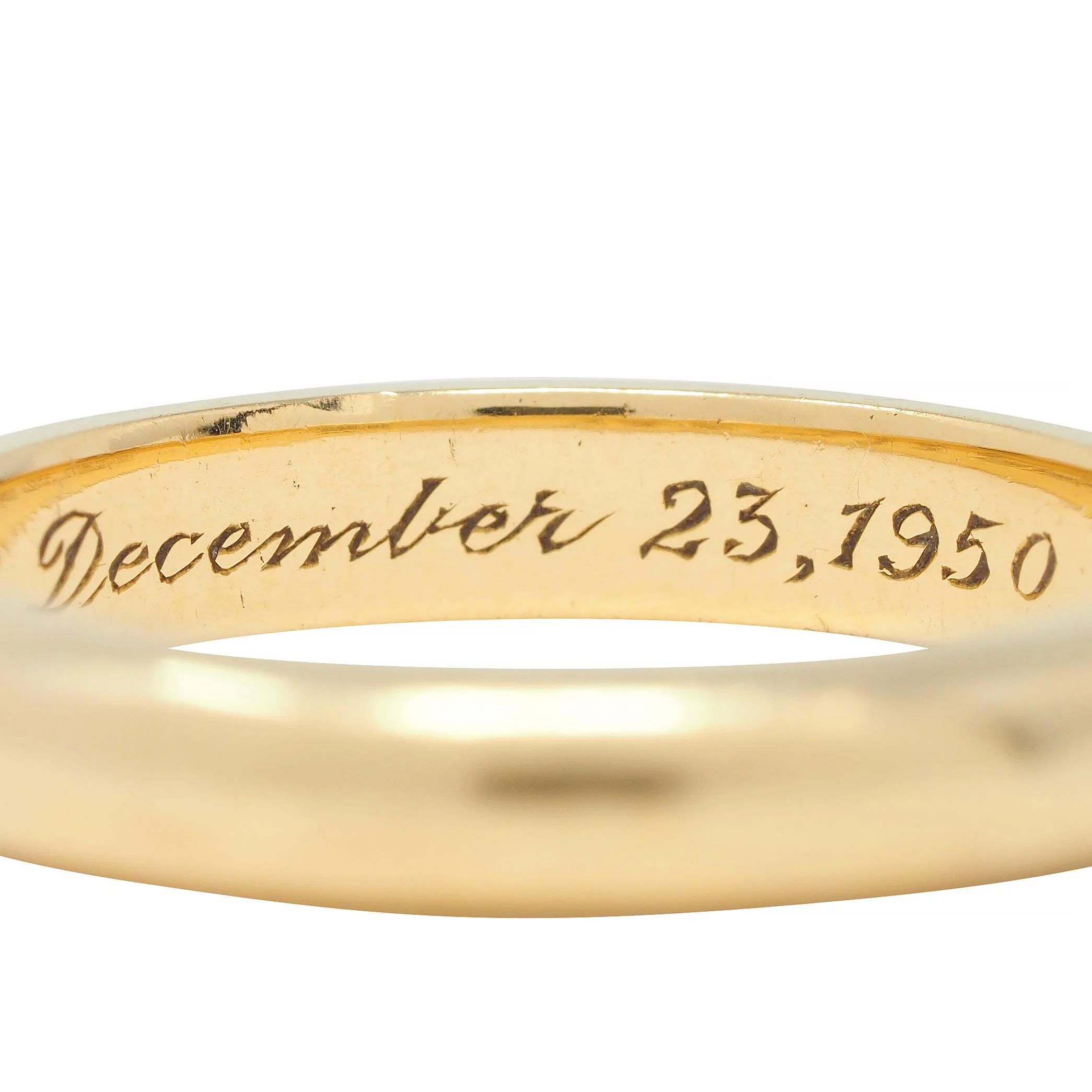 Tiffany & Co. Mid-Century 18 Karat Yellow Gold Vintage Wedding Band Ring - Image 10