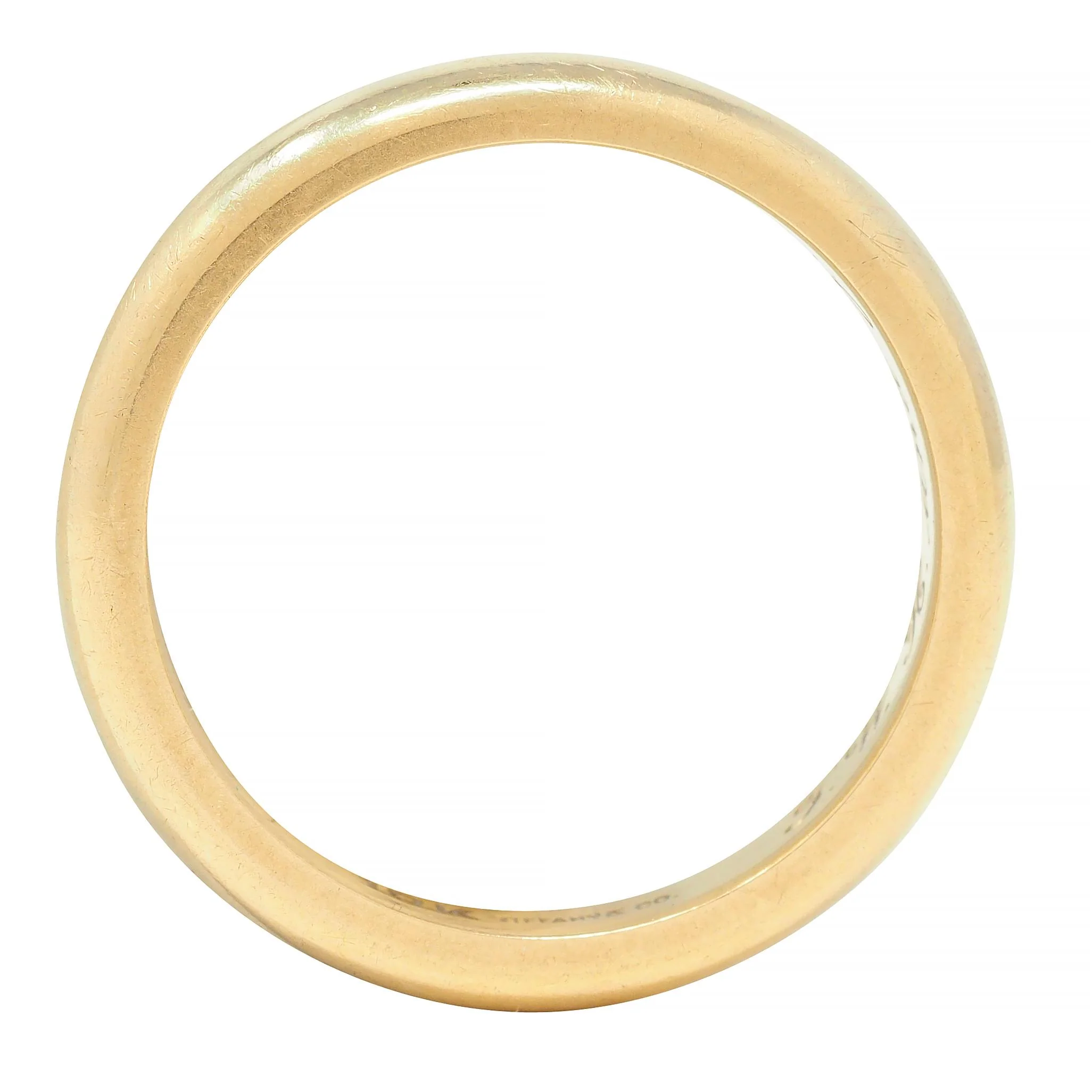 Tiffany & Co. Mid-Century 18 Karat Yellow Gold Vintage Wedding Band Ring - Image 7