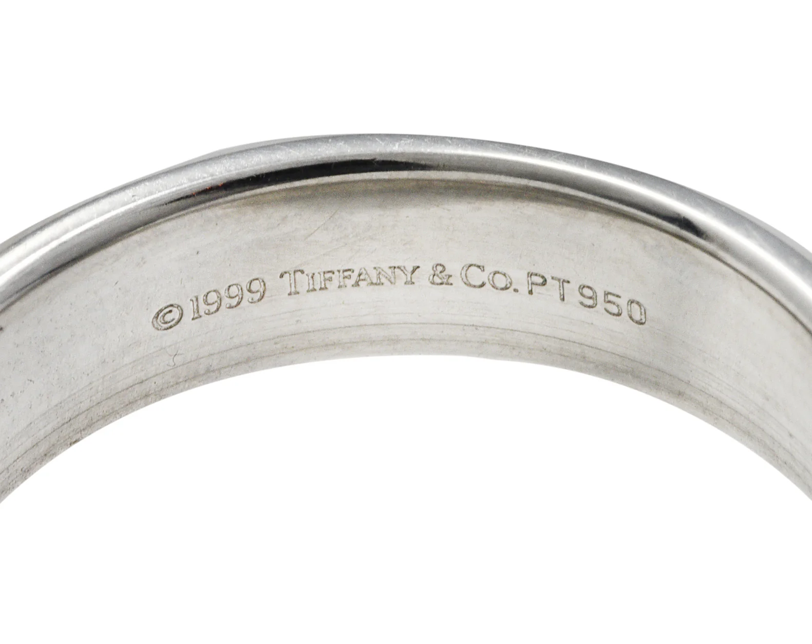 Tiffany & Co. Platinum 6.0 MM Wedding Band Ring - Image 7