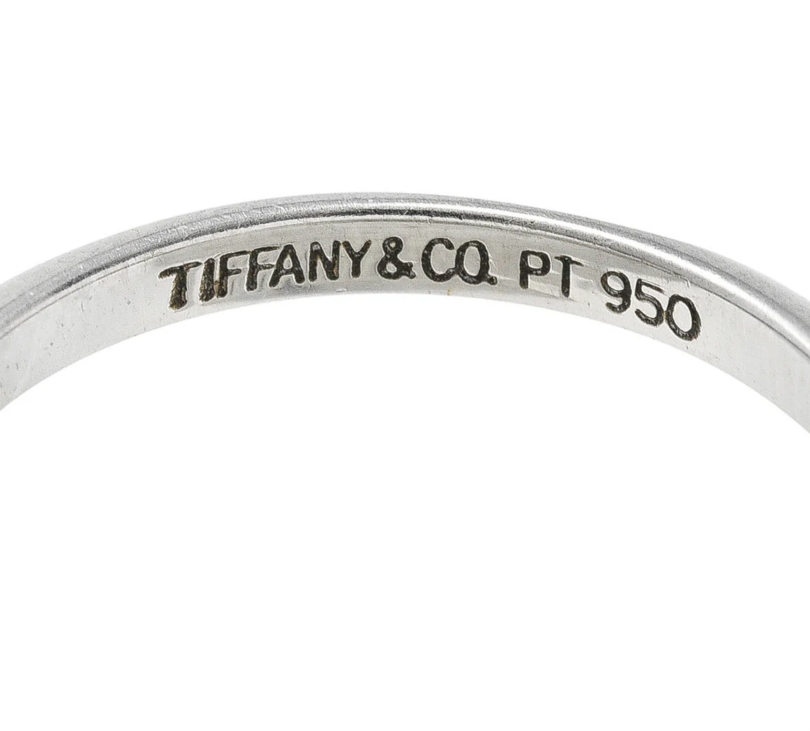 Tiffany & Co. Platinum Knife Edge Wedding Band Stack Ring - Image 5