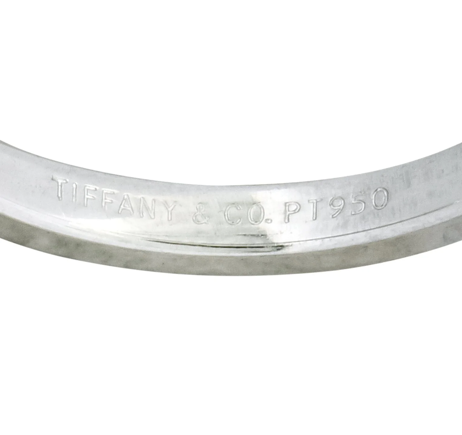 Tiffany & Co. Platinum Stacking Unisex Band Ring - Image 4