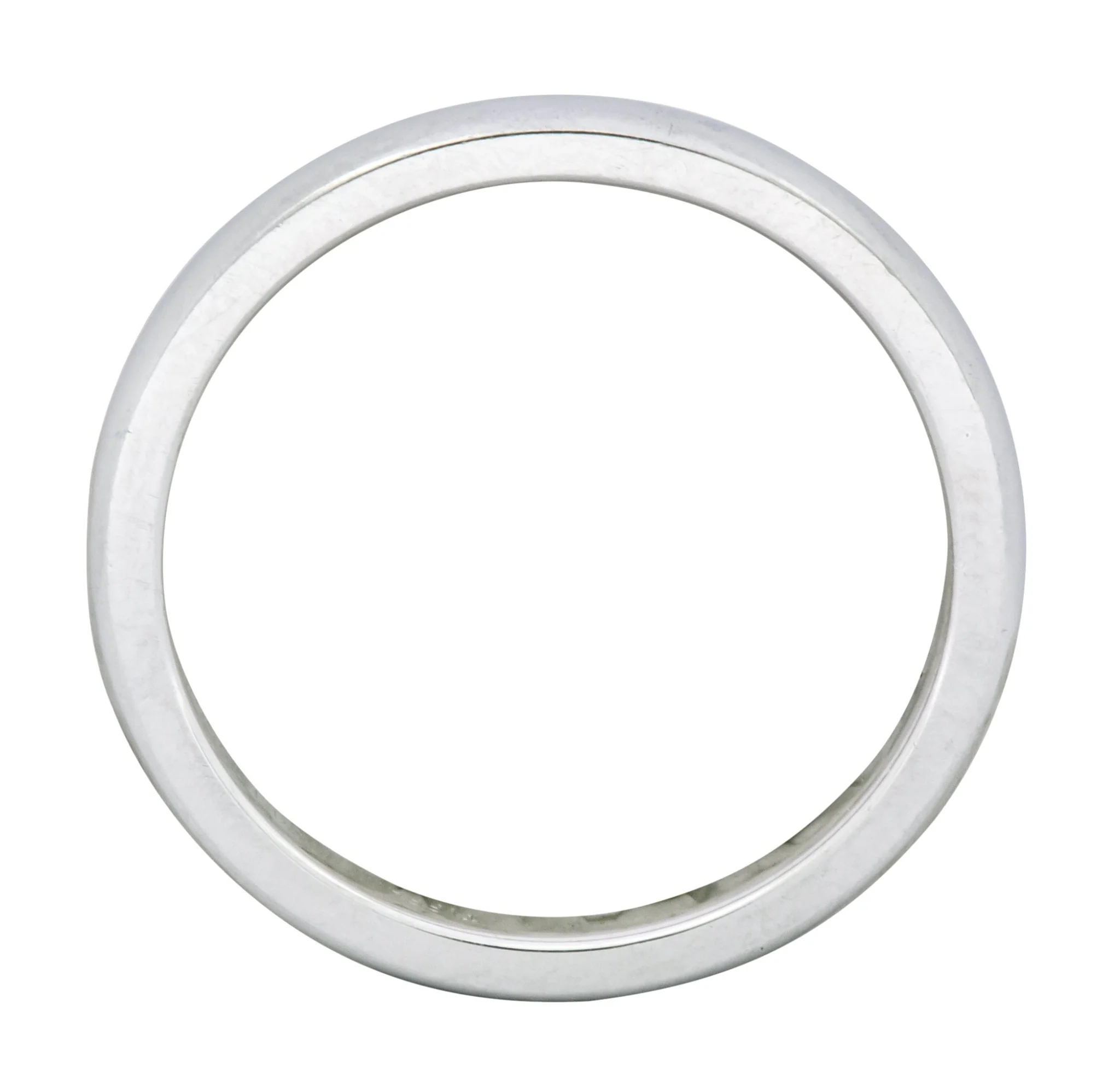 Tiffany & Co. Platinum Stacking Unisex Band Ring - Image 5