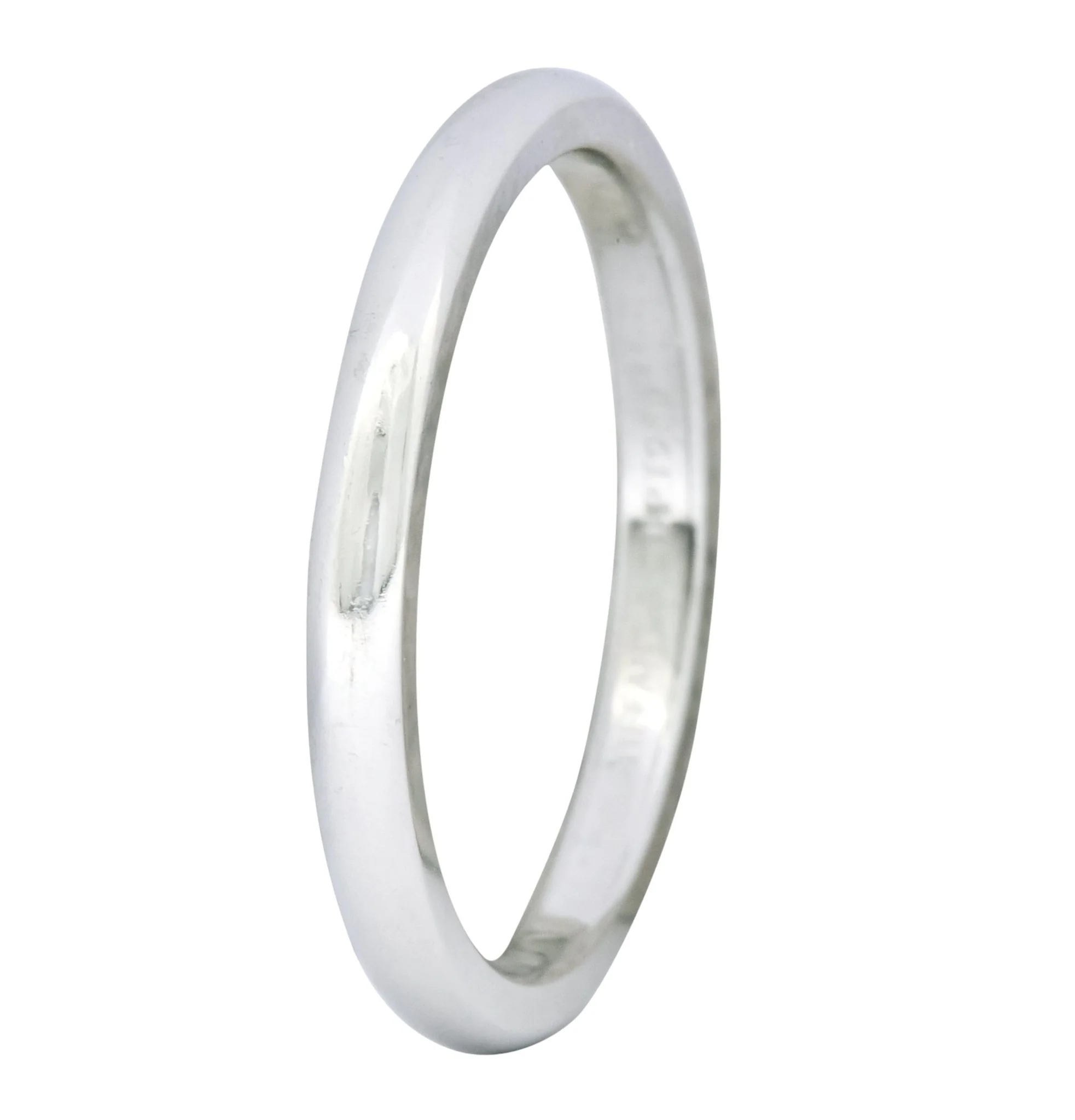 Tiffany & Co. Platinum Stacking Unisex Band Ring - Image 6