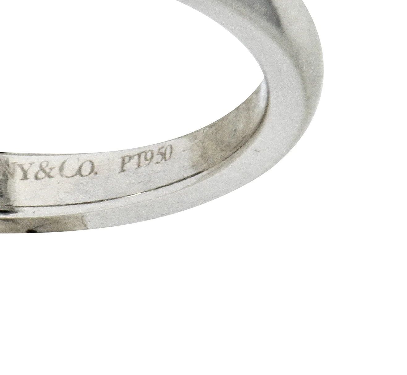 Tiffany & Co. Princess Cut Diamond Platinum Channel Band Ring - Image 9