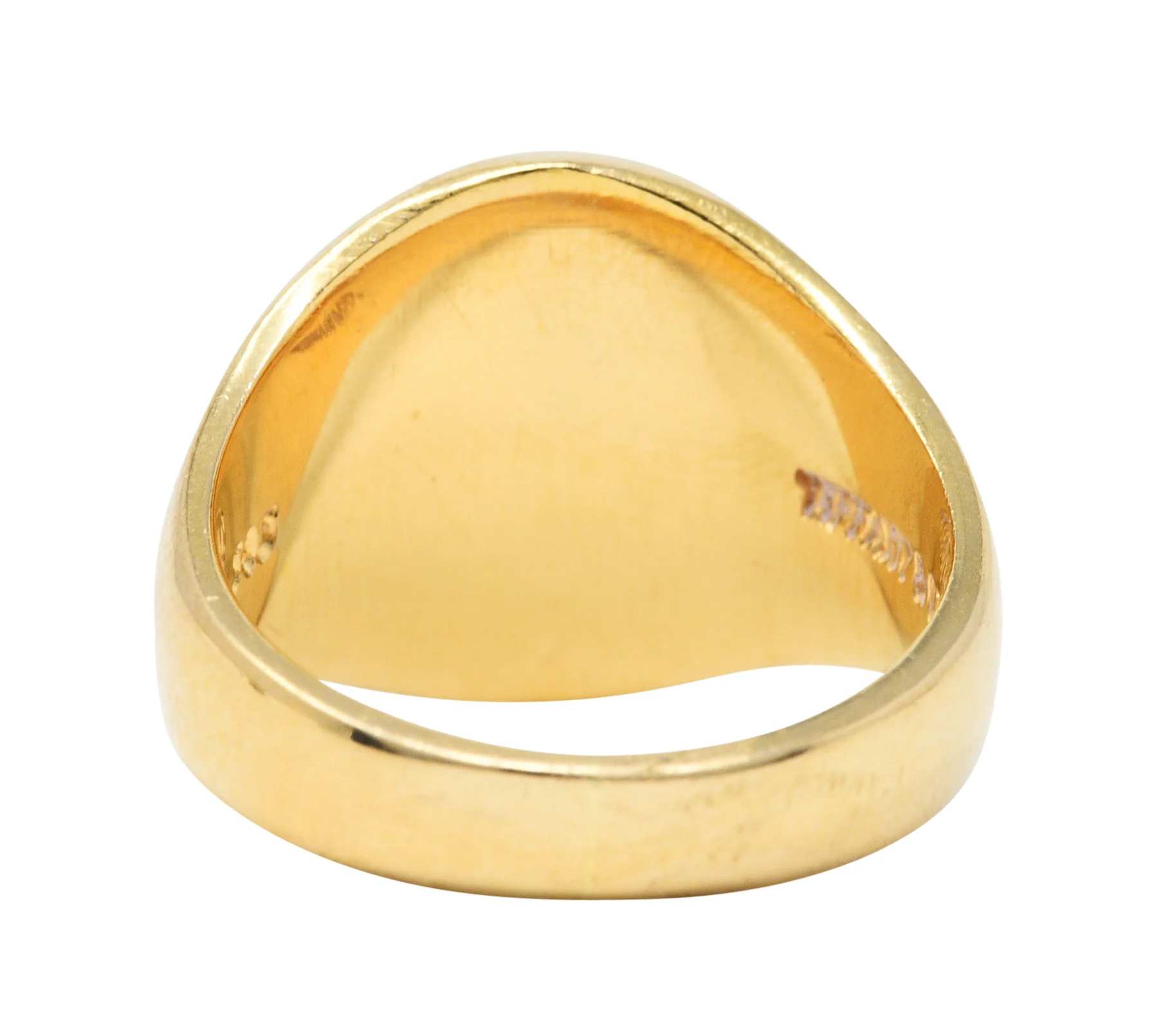 Tiffany & Co. Retro 14 Karat Gold Heraldry Swan Unisex Signet Ring - Image 4