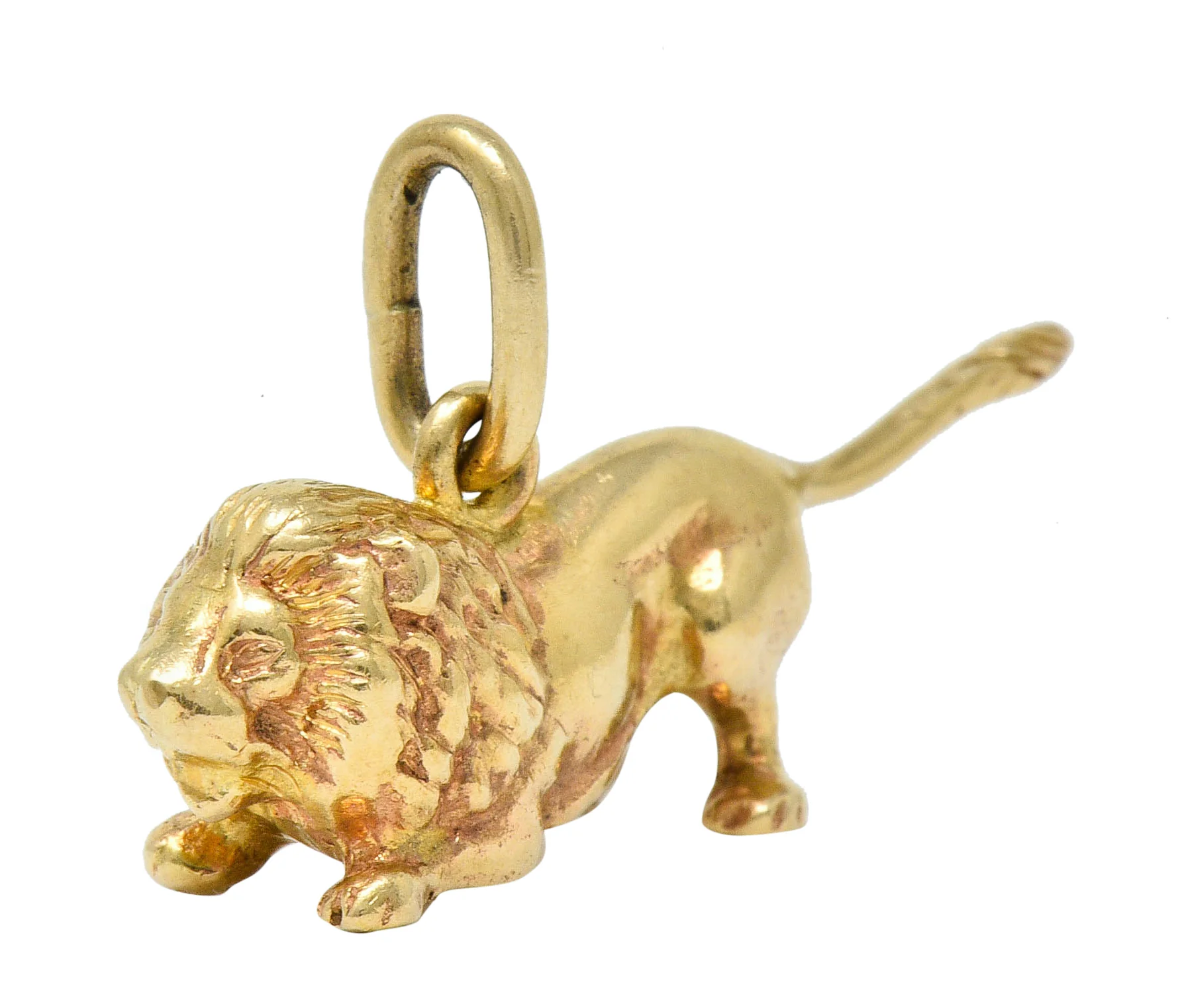 Tiffany & Co. Retro 14 Karat Gold Lion Charm - Image 3
