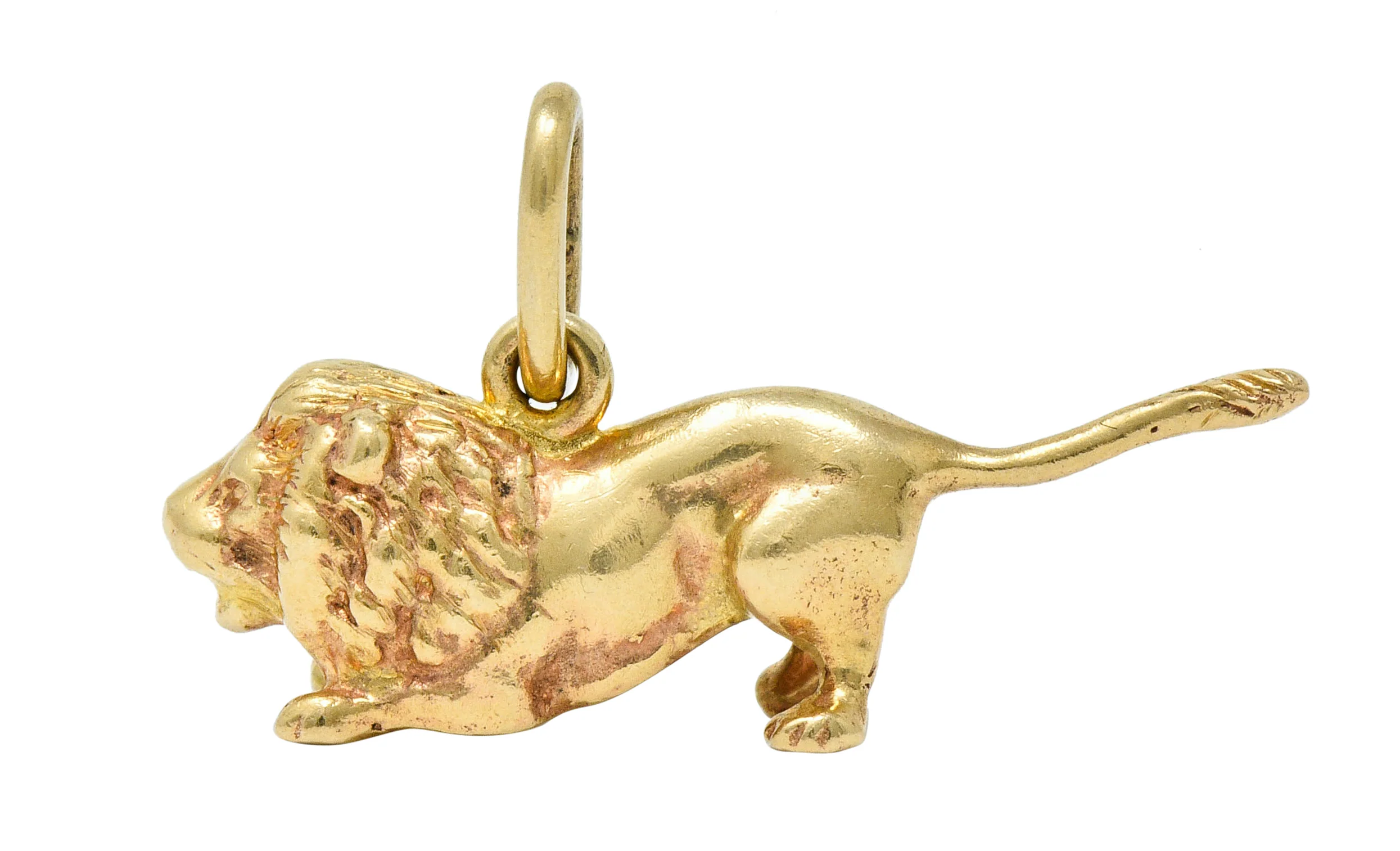Tiffany & Co. Retro 14 Karat Gold Lion Charm - Image 4