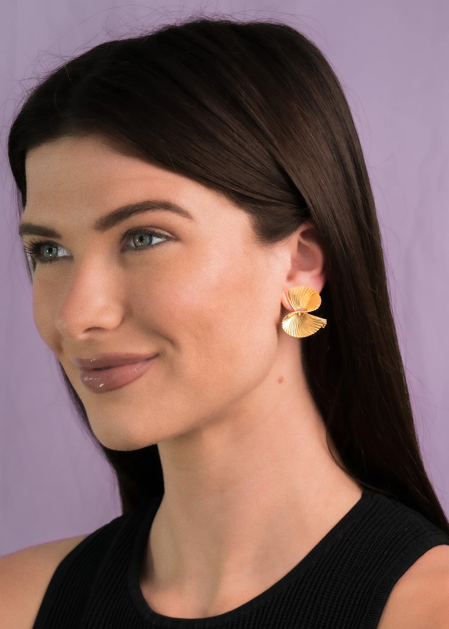 Tiffany & Co. Retro 18 Karat Gold Vintage Fanning Schuler Vintage Earrings - Image 7