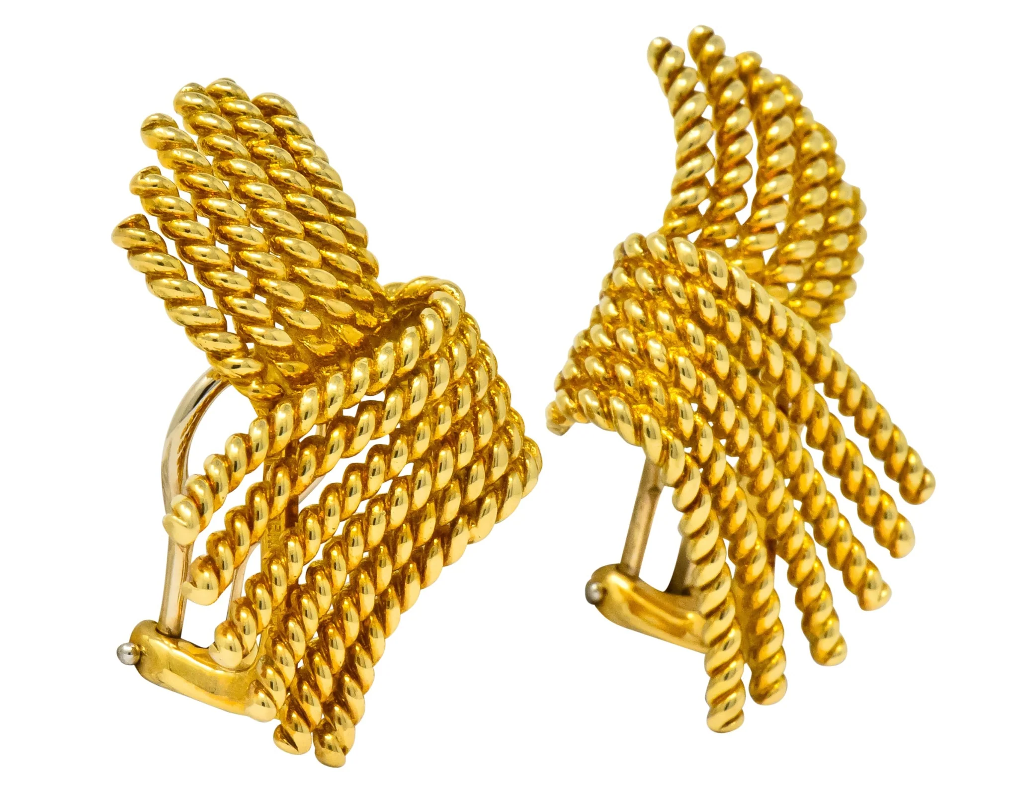 Tiffany & Co. Schlumberger 18 Karat Gold Strand Ear-Clip Earrings - Image 6