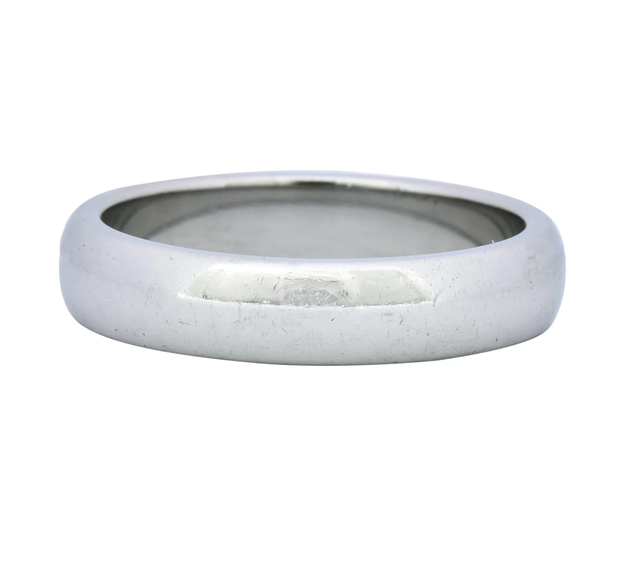 Tiffany & Co. Substantial Platinum Unisex Stacking Wedding Band Ring - Image 3
