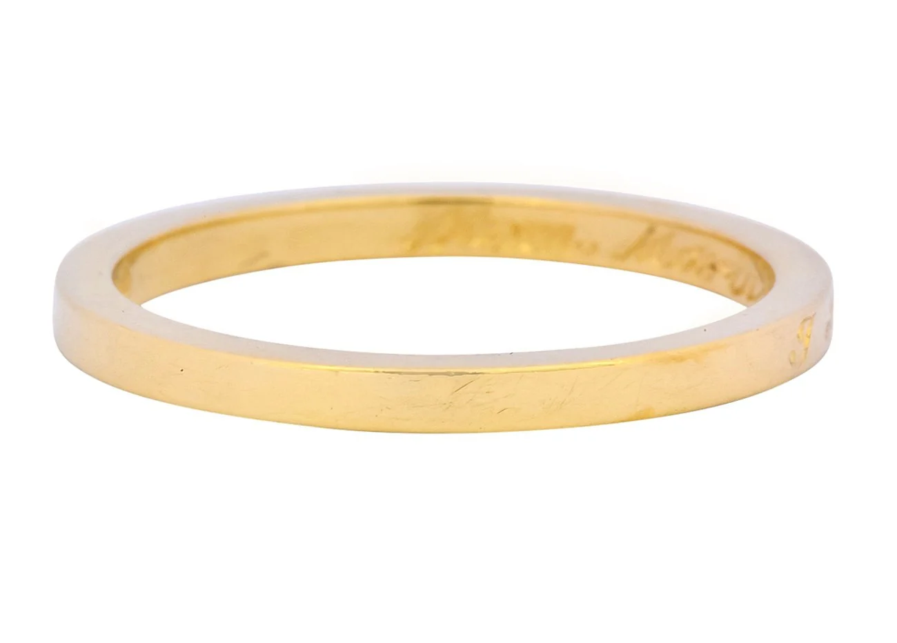 Tiffany & Co. Vintage 18 Karat Gold I Love You Band Ring Unisex