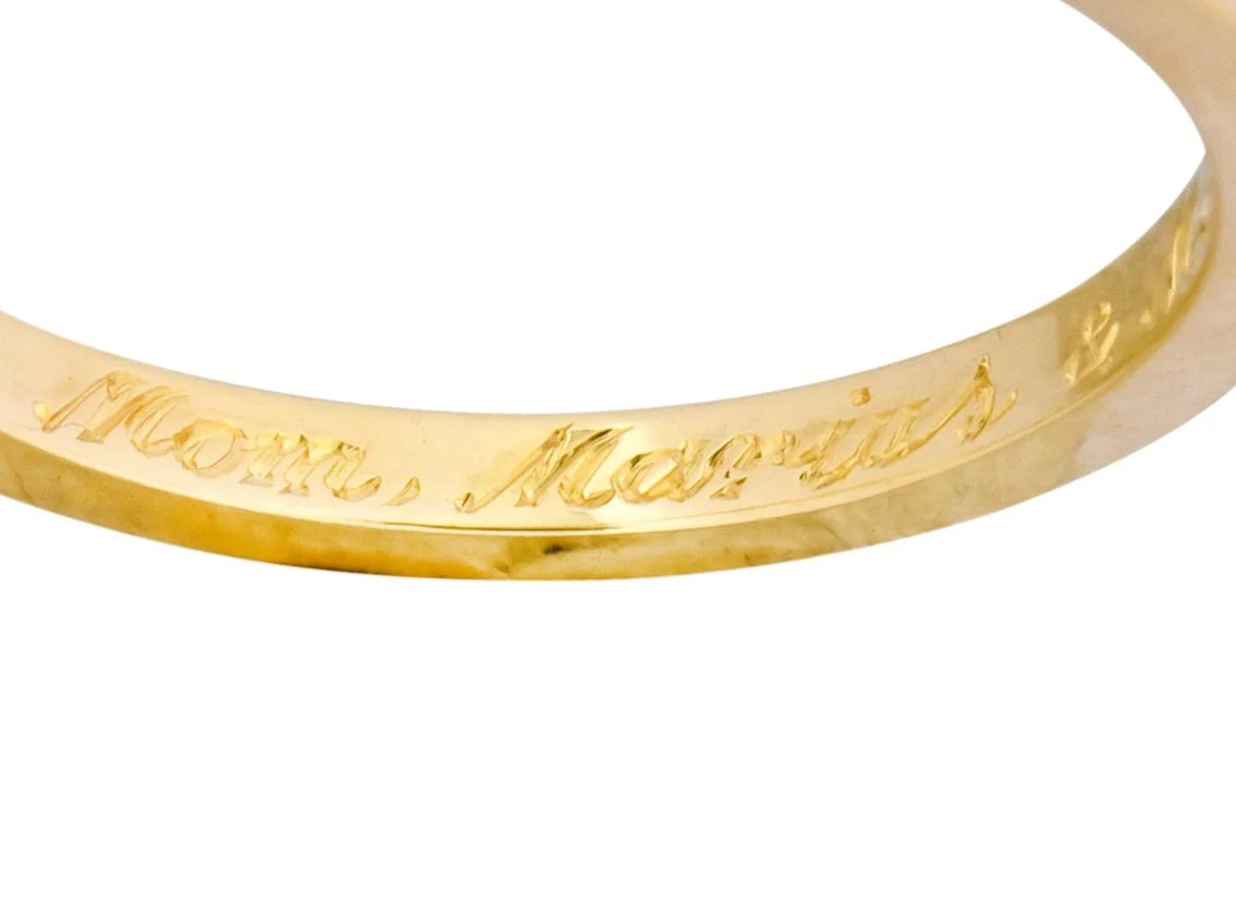 Tiffany & Co. Vintage 18 Karat Gold I Love You Band Ring Unisex - Image 5