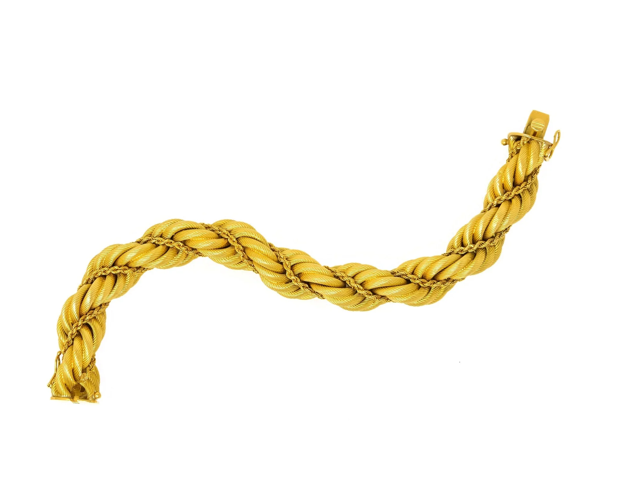 Tiffany & Co. Vintage 18 Karat Gold Large Twisted Rope Bracelet Circa 1970 - Image 13