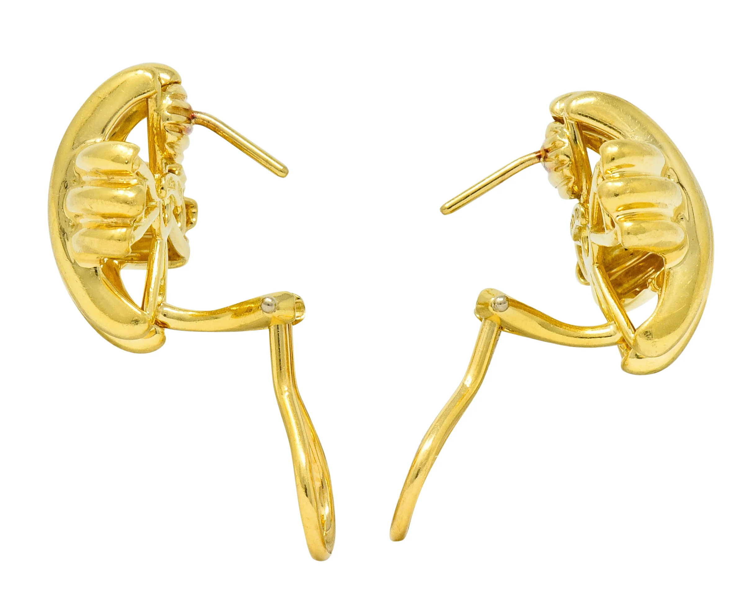 Tiffany & Co. Vintage 18 Karat Gold Signature X Cross Earrings - Image 7