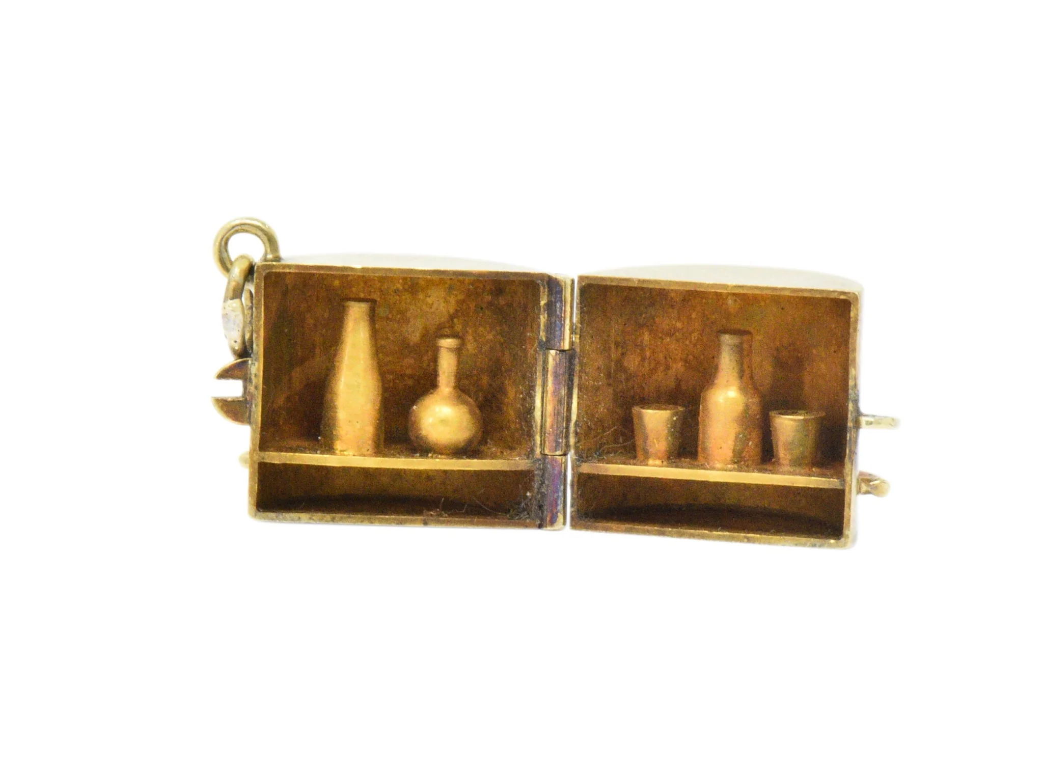 Unique Art Nouveau 14 Karat Gold Wonder Bar Charm - Image 2