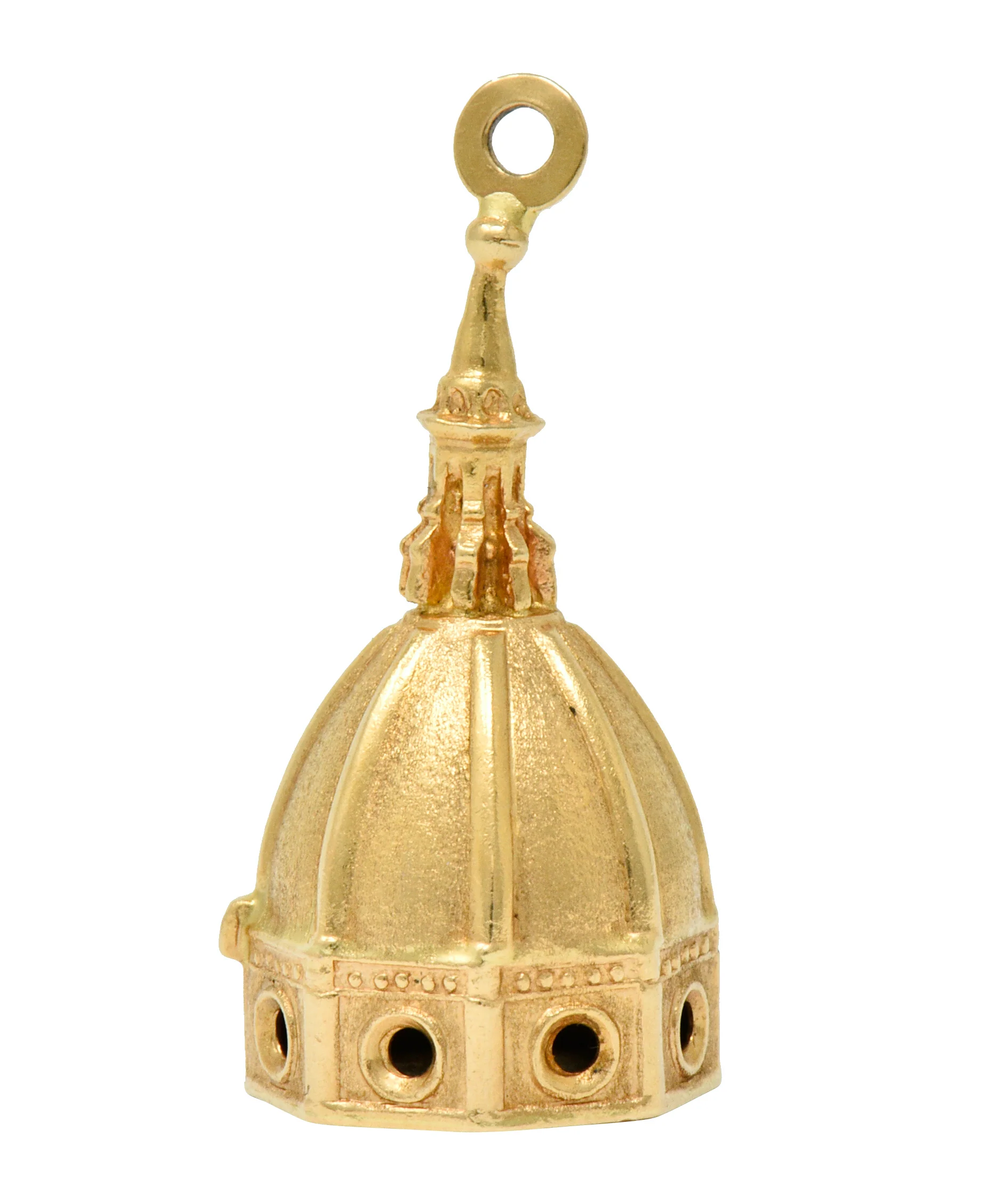 UnoAErre Vintage 18 Karat Gold Florentine Duomo Basilica Charm
