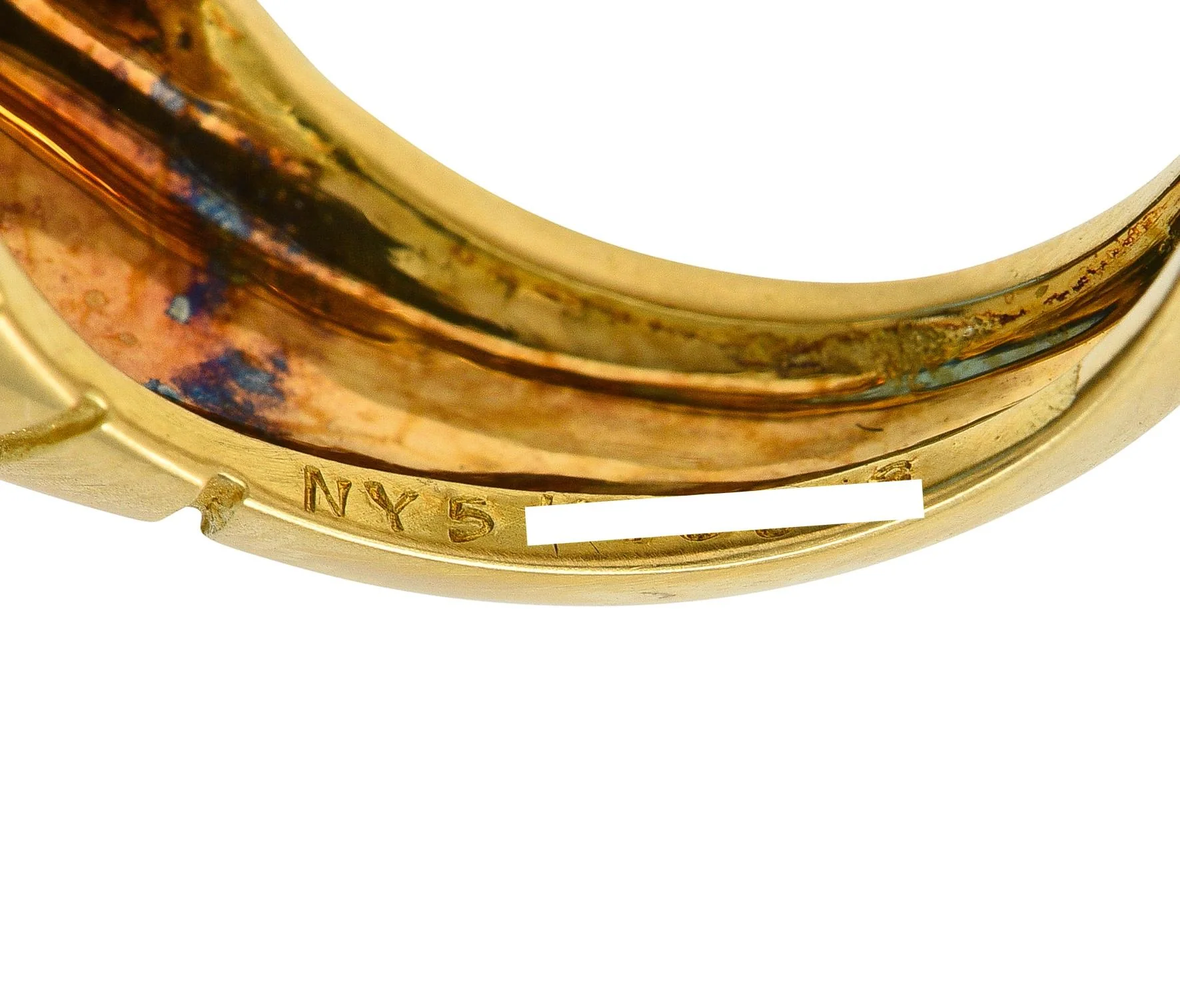 Van Cleef & Arpels 1980's Topaz Citrine 18 Karat Yellow Gold Vintage Domed Cocktail Ring - Image 10