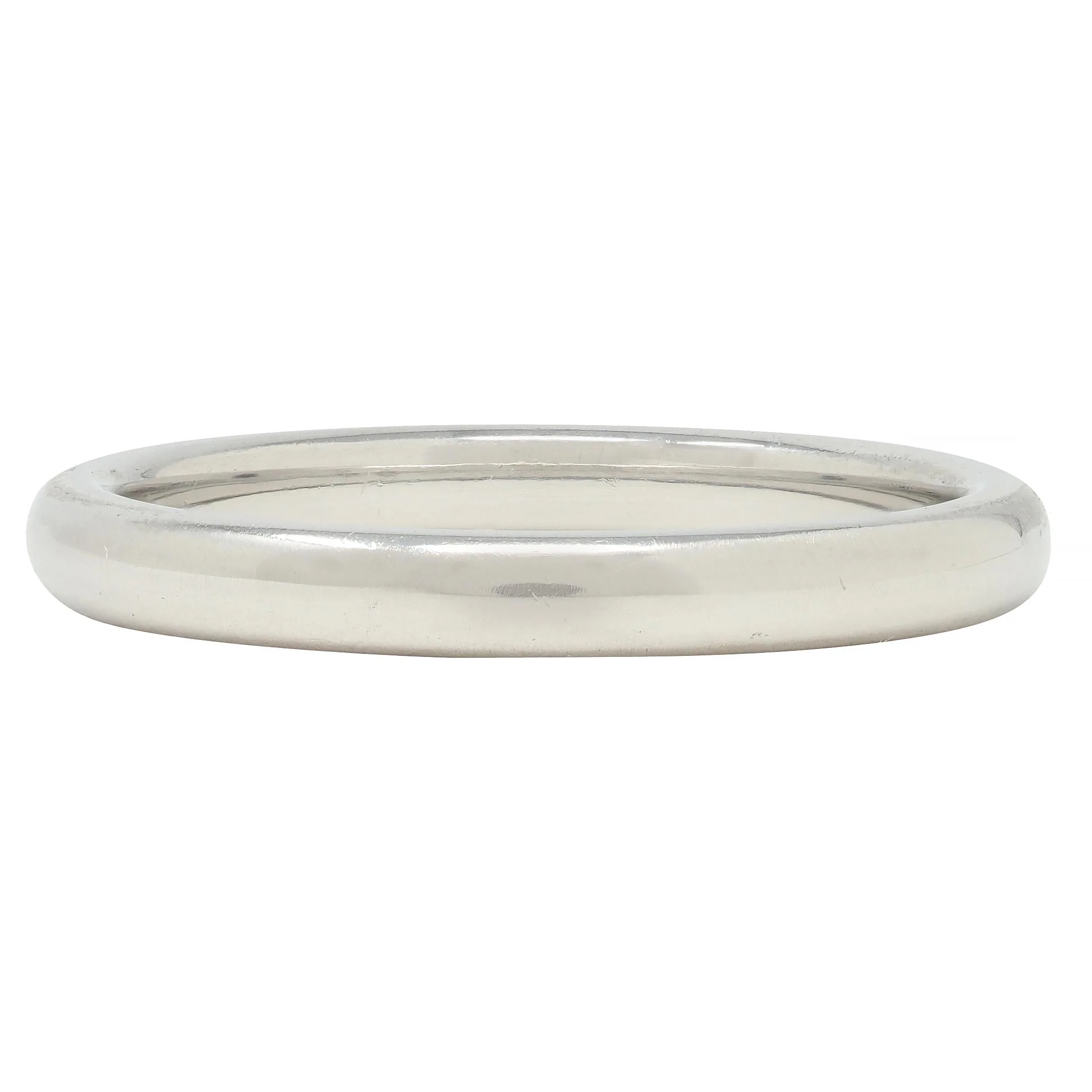 Van Cleef & Arpels Contemporary Platinum Wedding Stacking Band Ring - Image 4