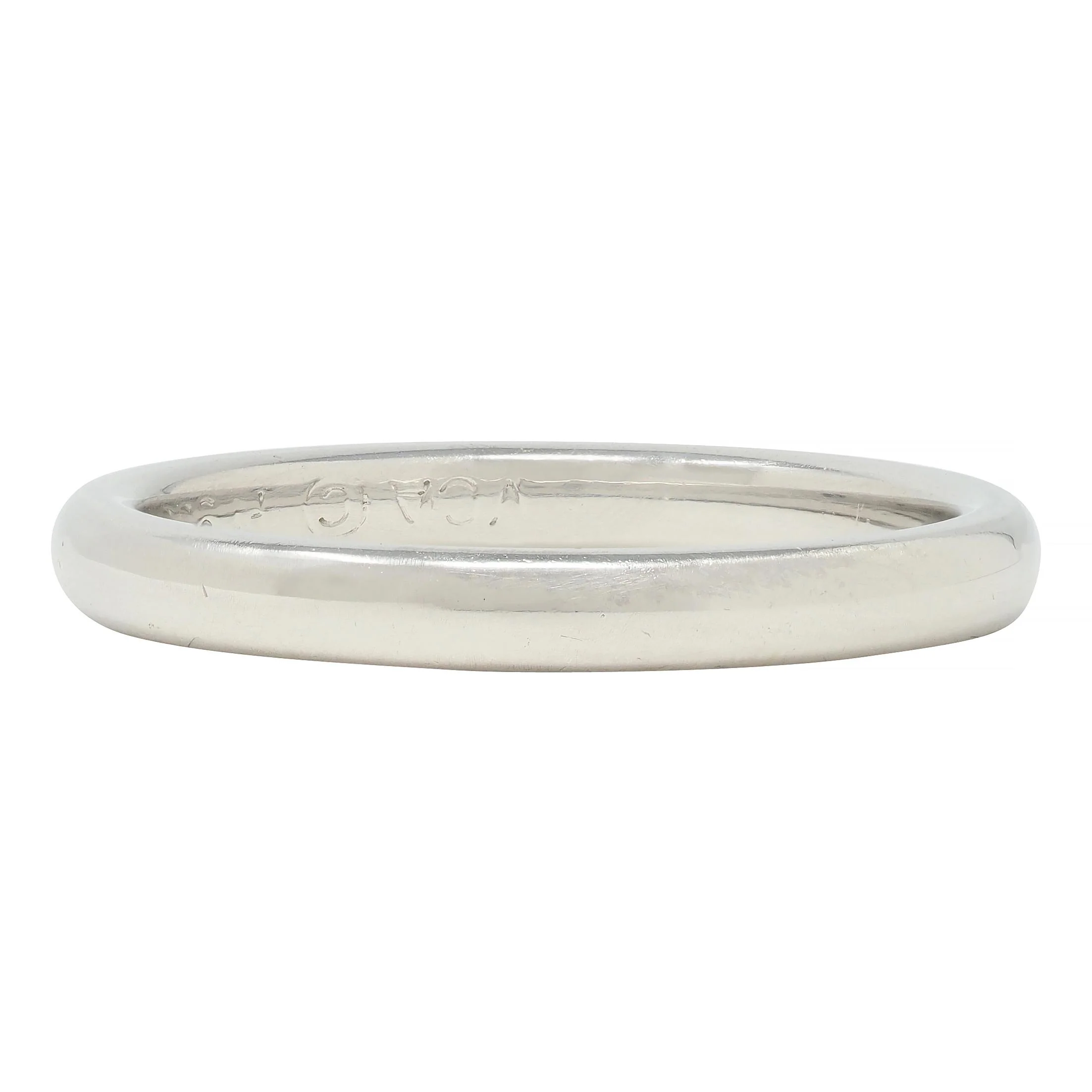 Van Cleef & Arpels Contemporary Platinum Wedding Stacking Band Ring - Image 5