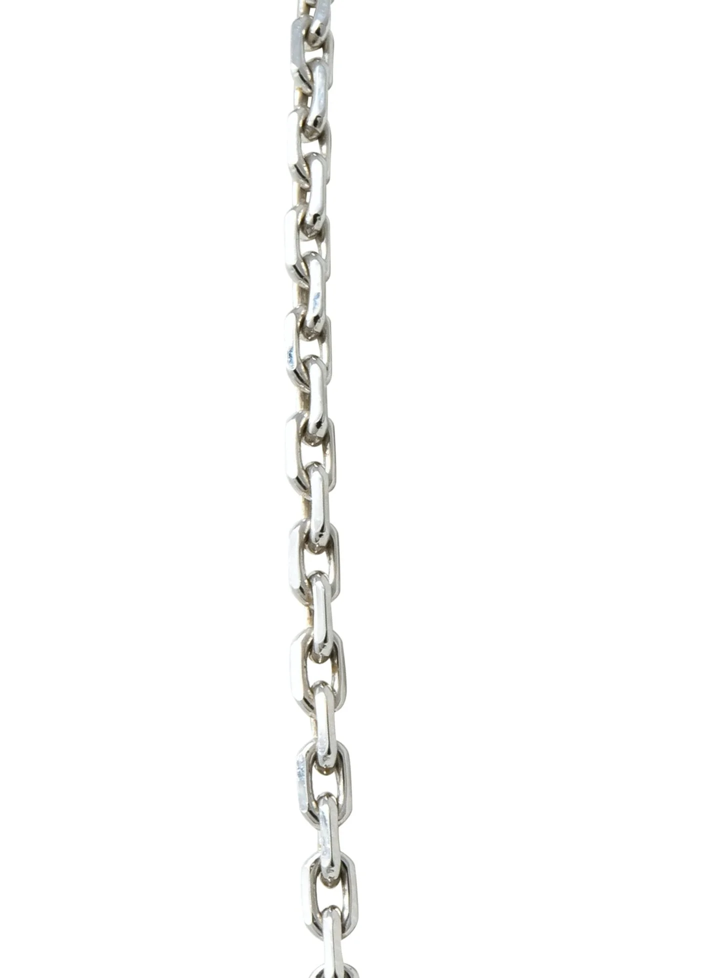 Van Cleef & Arpels Mother of Pearl 18 Karat White Gold 6 Motif Alhambra Magic Necklace - Image 4