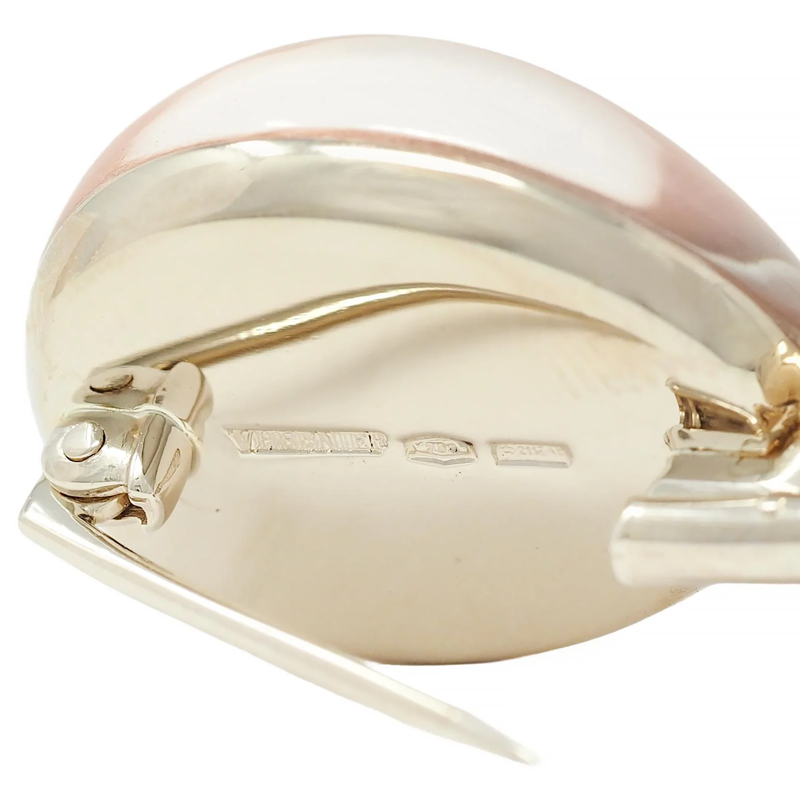 Vhernier Diamond Quartz Coral Mother-of-Pearl 18 Karat Gold Balloon Palloncino Brooch - Image 8