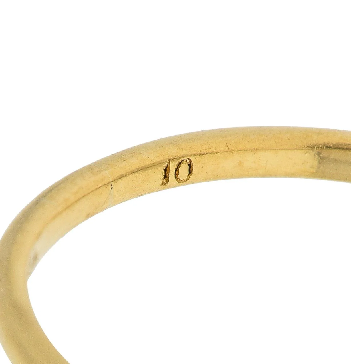 Victorian 0.60 CTW Old European Diamond Platinum 18 Karat Yellow Gold Antique Engagement Ring - Image 9
