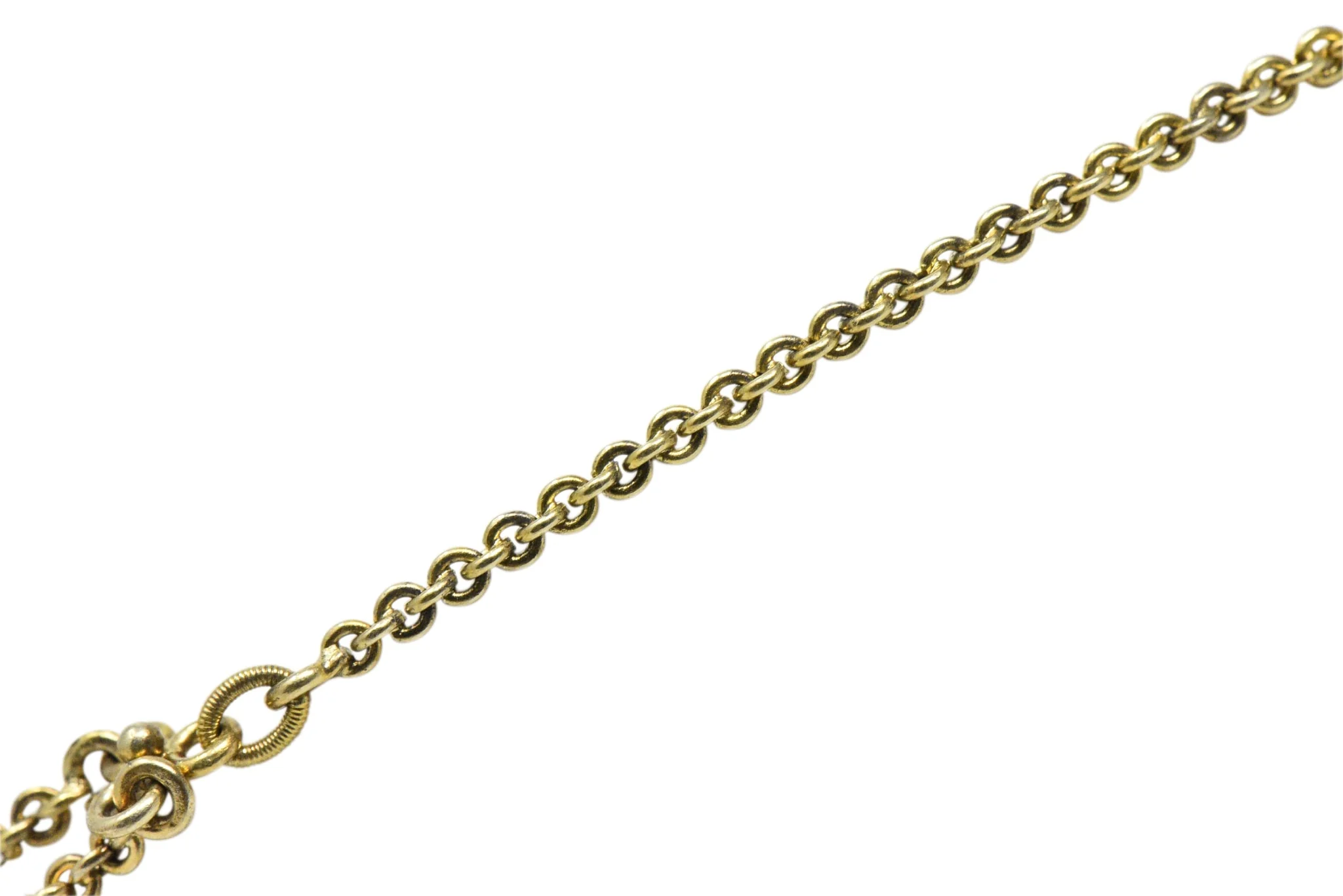 Victorian 10.00 CTW Aquamarine Seed Pearl 14 Karat Gold Swag Necklace - Image 6