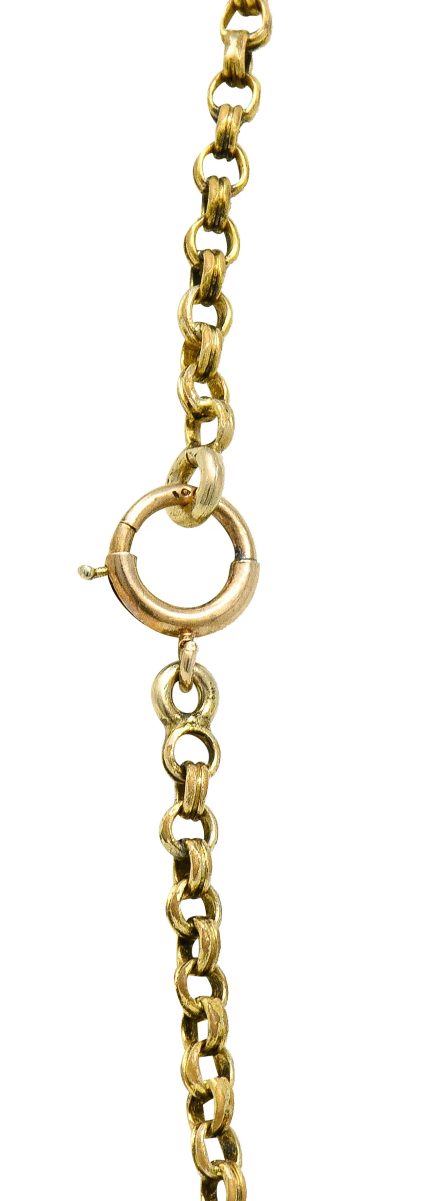 Victorian 10 Karat Gold 17 Inch Chain Necklace - Image 7