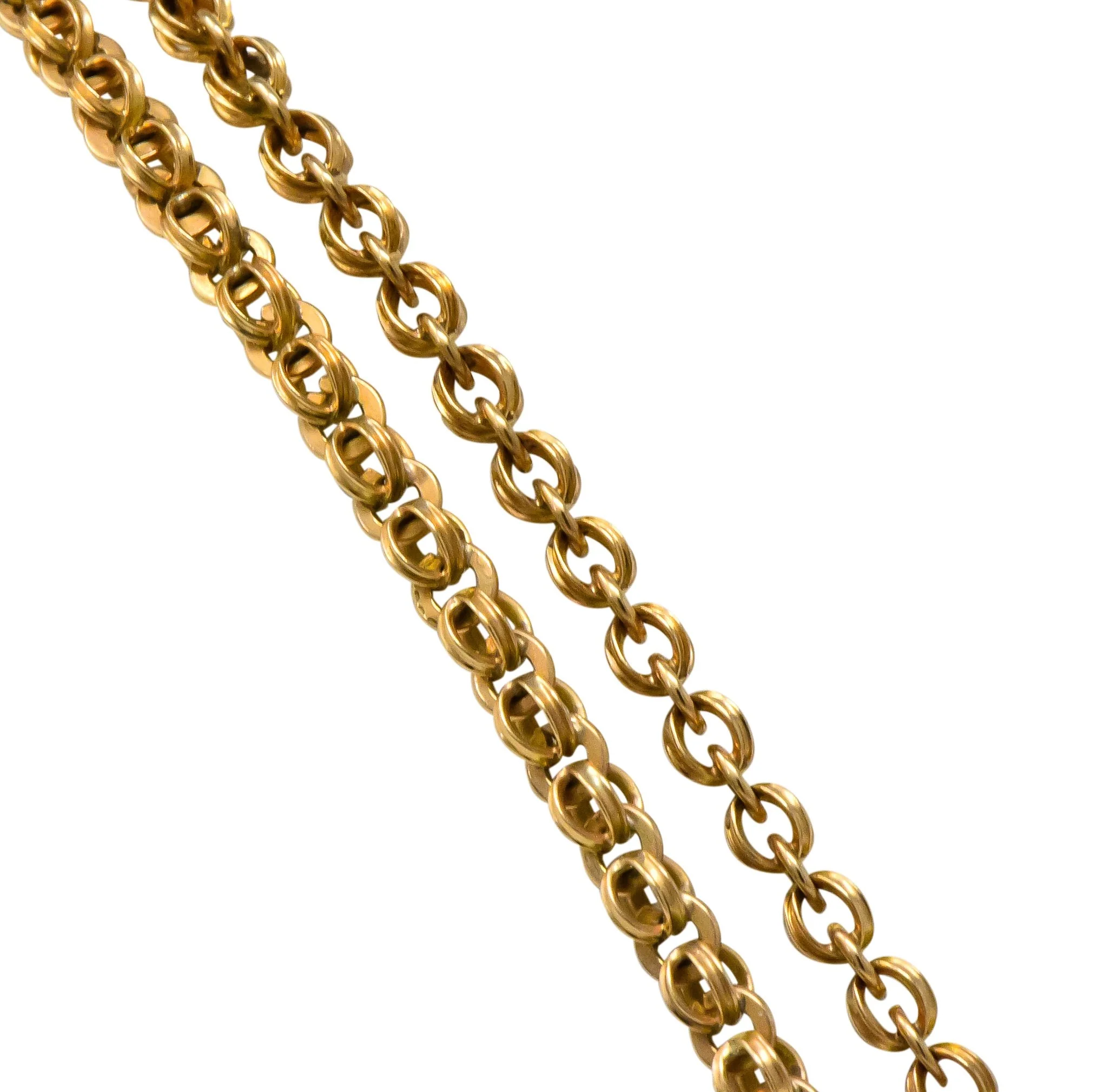 Victorian 14 Karat Gold 62 Inch Long Chain Necklace - Image 4