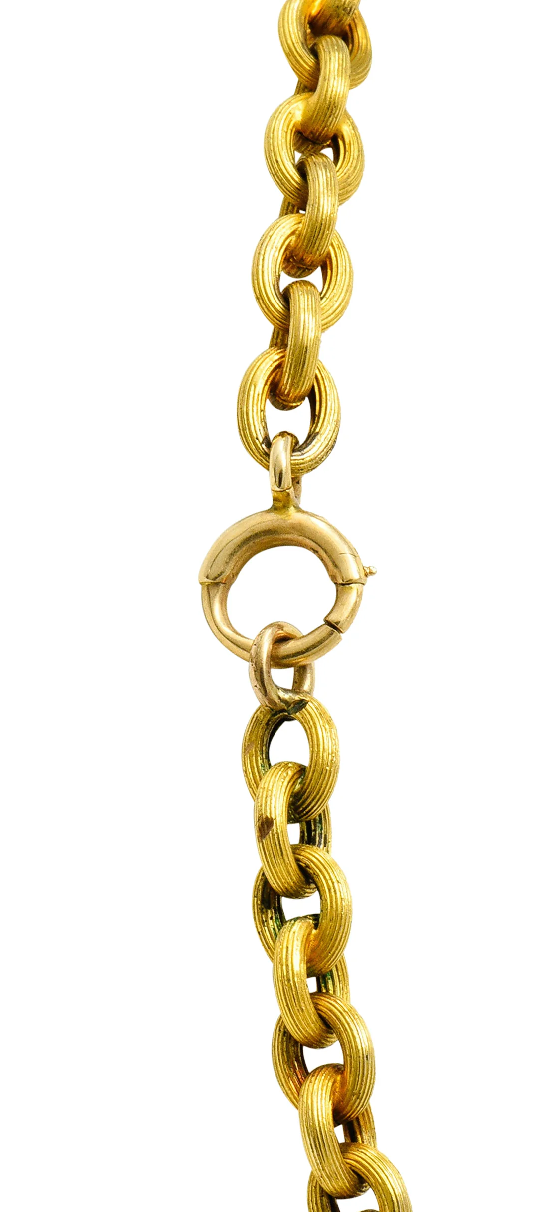 Victorian 18 Karat Gold 19 Inch Cable Chain Necklace - Image 5