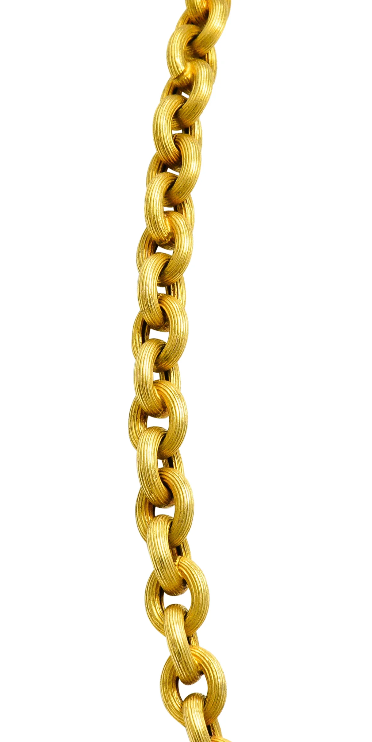 Victorian 18 Karat Gold 19 Inch Cable Chain Necklace - Image 6