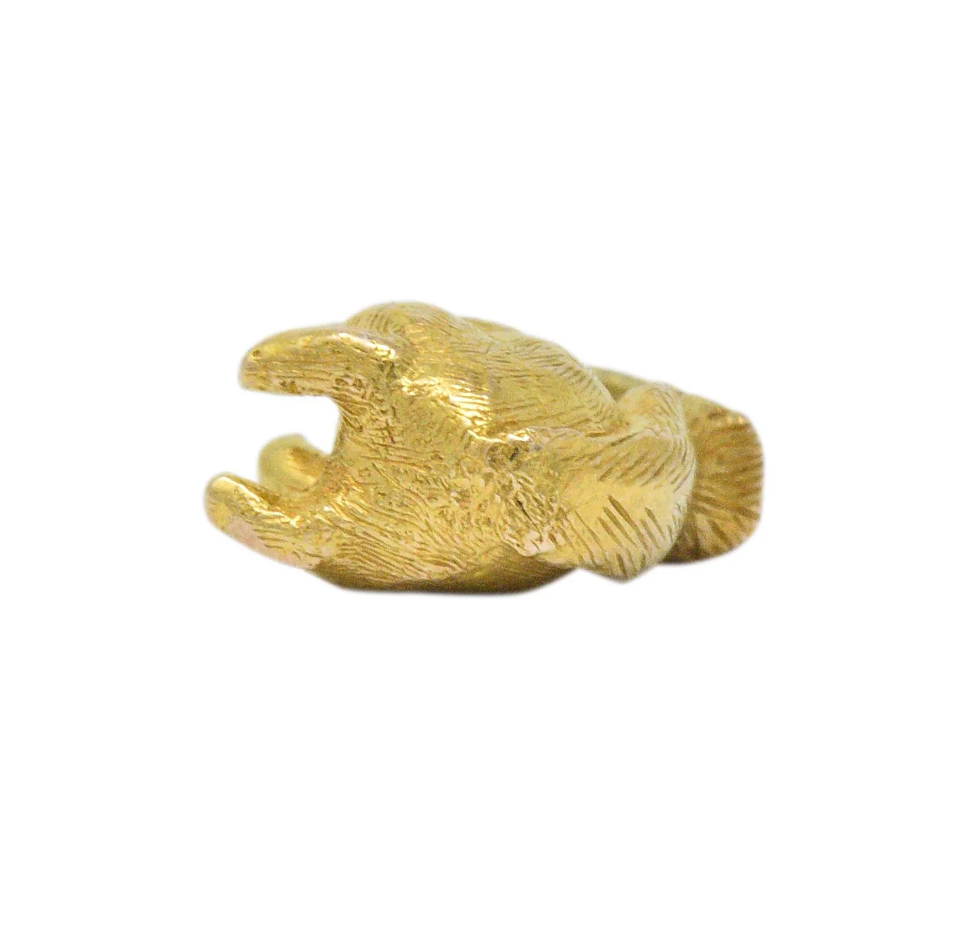 Victorian 18 Karat Gold  Ruby Squirrel Charm - Image 6