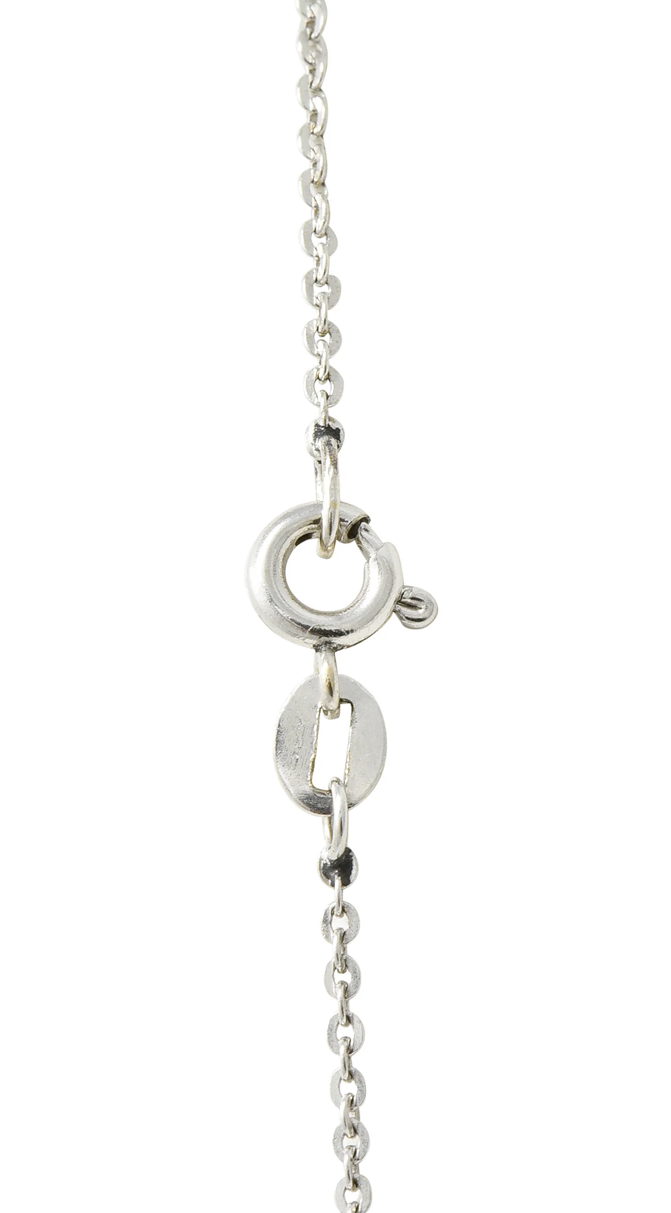Victorian 2.10 CTW Pave Diamond Silver-Topped Gold Bulldog Pendant Necklace - Image 8