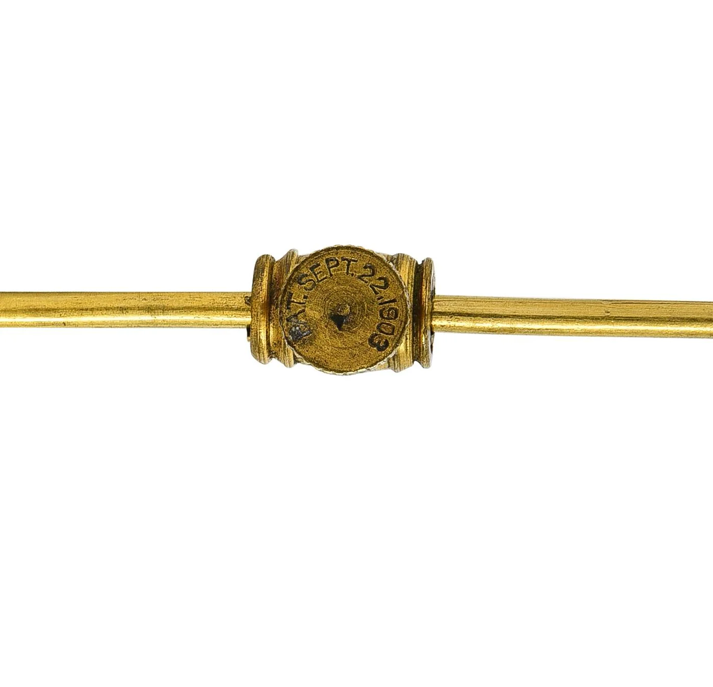 Victorian Ancient Carthaginian Shekel Zeus Coin 18 Karat Yellow Gold Antique Stickpin - Image 8