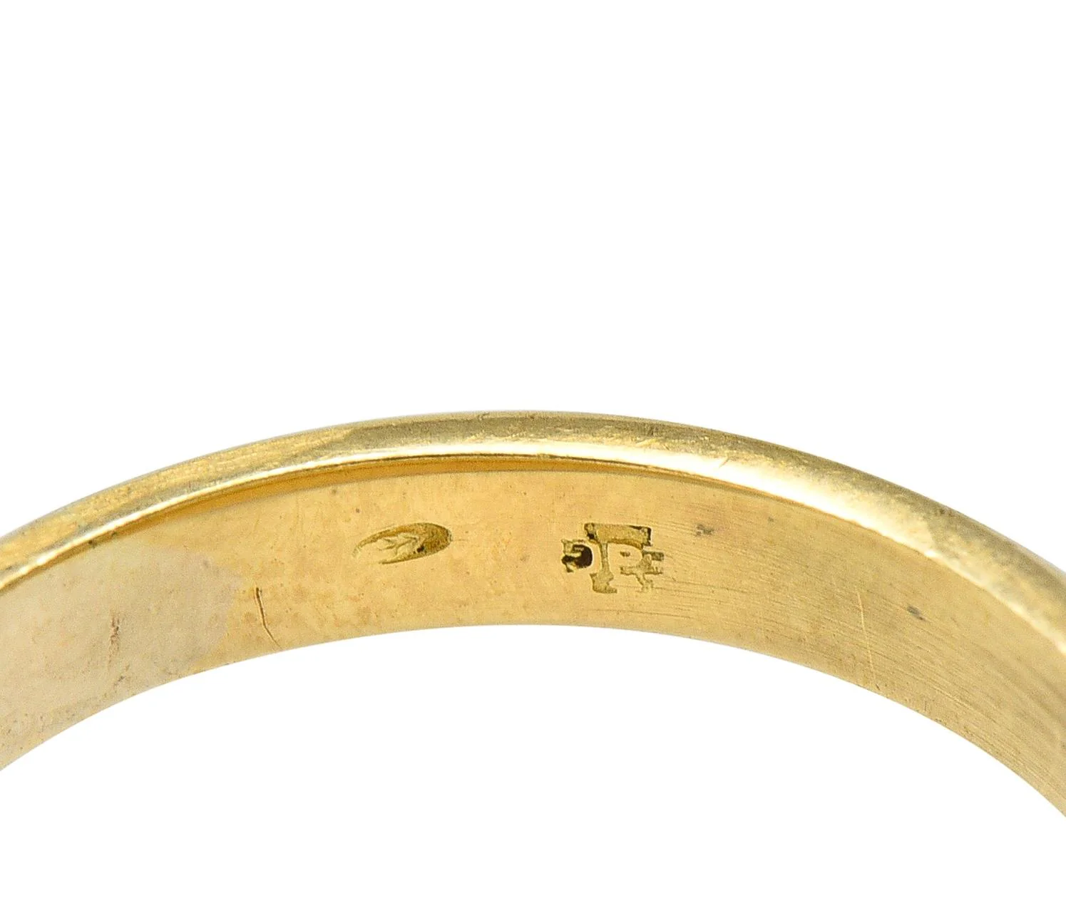 Victorian Blue Sardonyx 14 Karat Yellow Gold Antique Heraldry Intaglio Signet Ring - Image 5