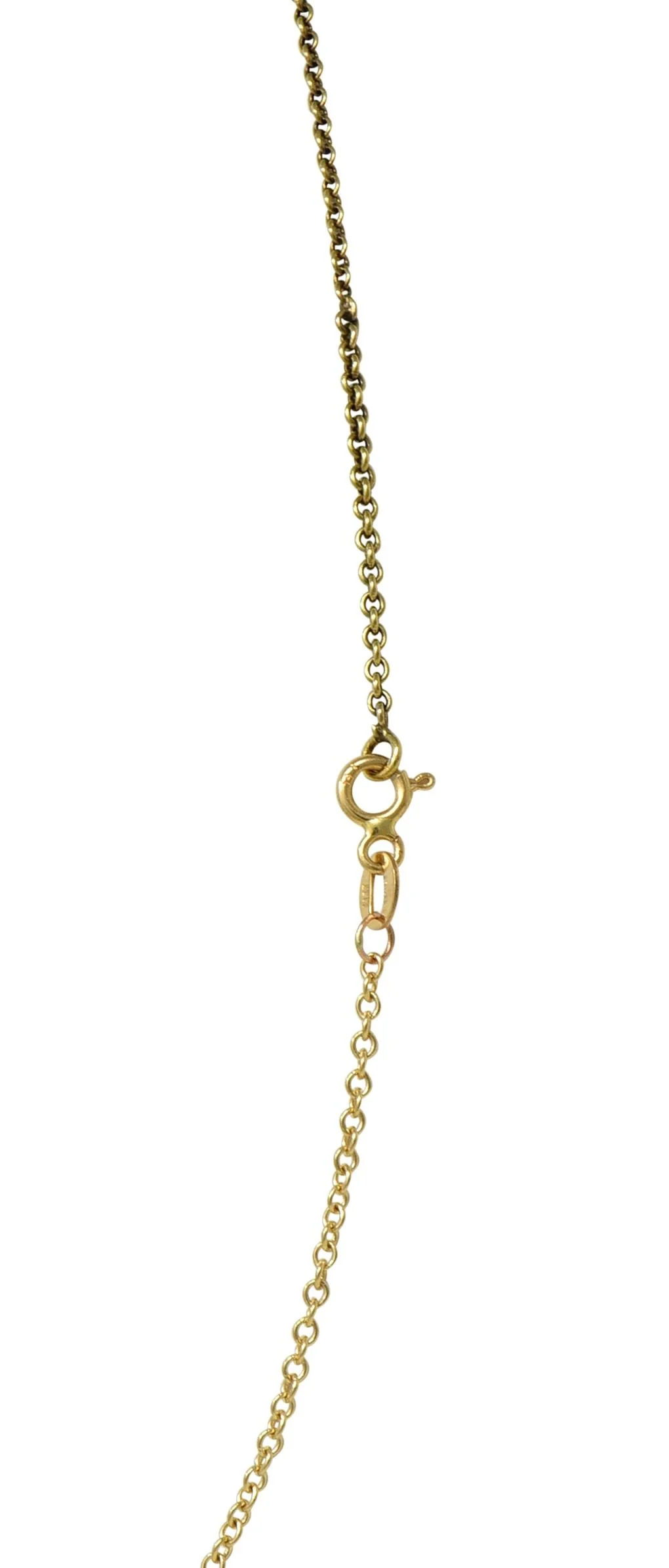 Victorian Citrine Pearl 14 Karat Yellow Gold Vintage Greek Key Lotus Swagged Station Necklace - Image 7