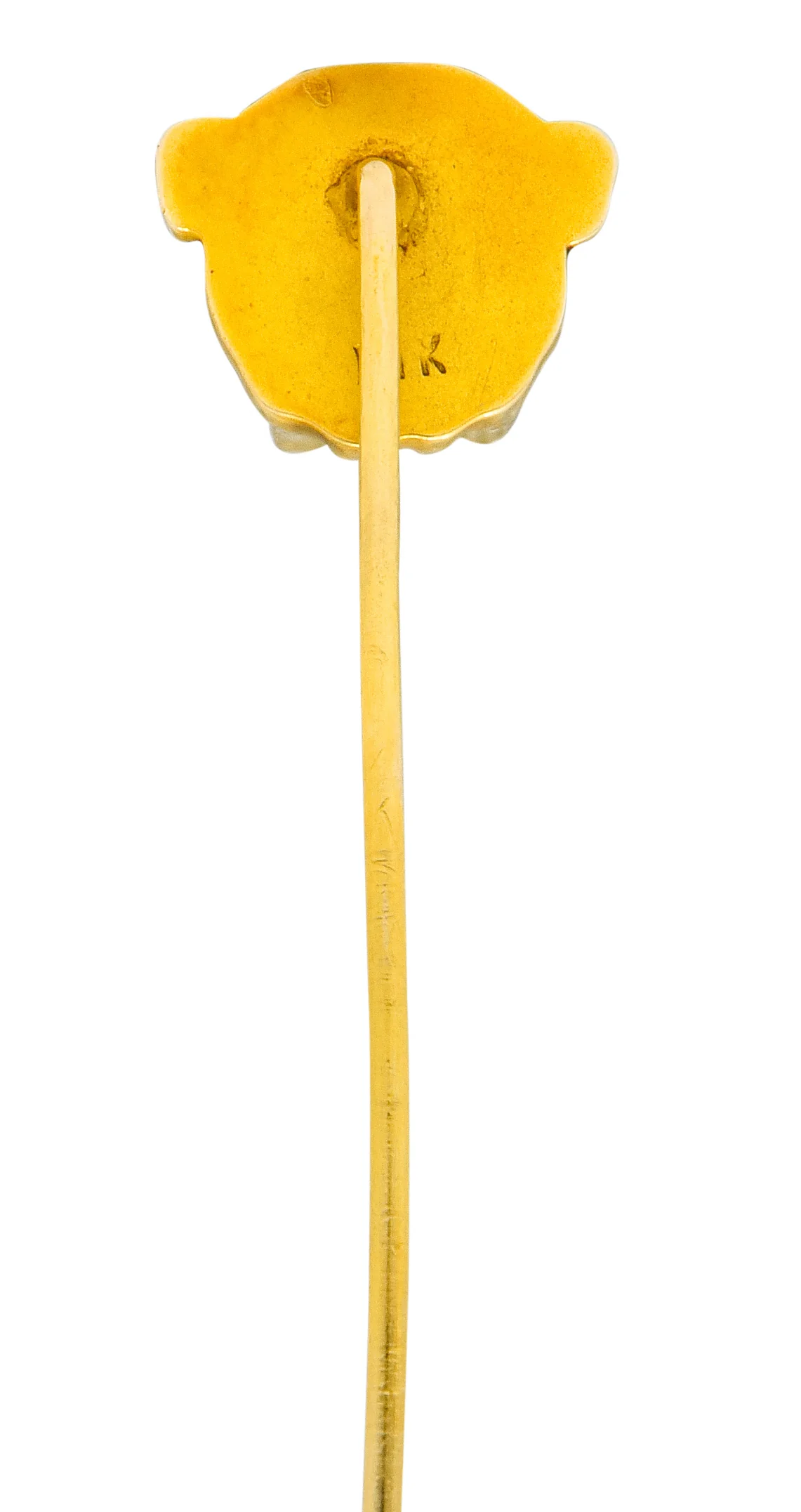 Victorian Diamond 14 Karat Gold Bulldog Stickpin - Image 3