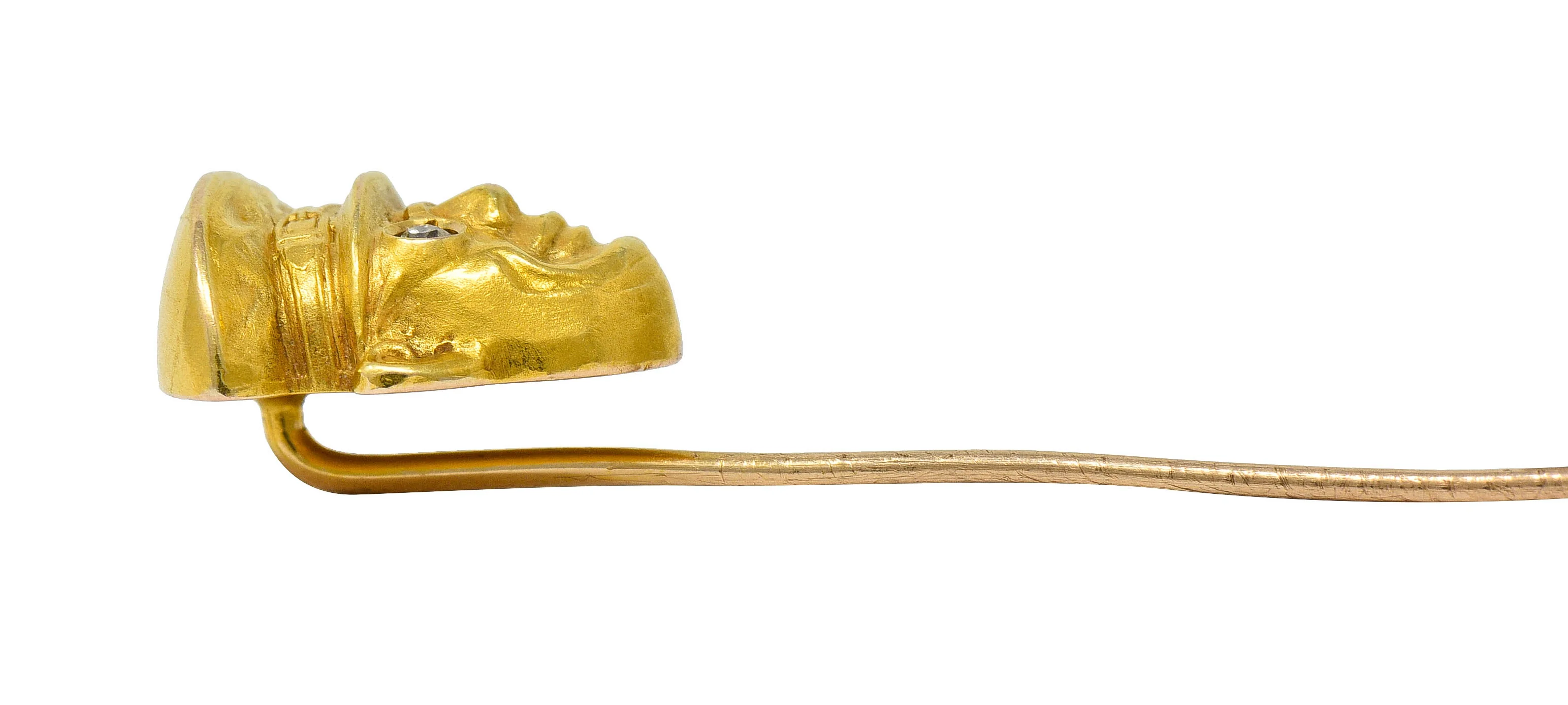 Victorian Diamond 14 Karat Gold Chauffer Stickpin - Image 7