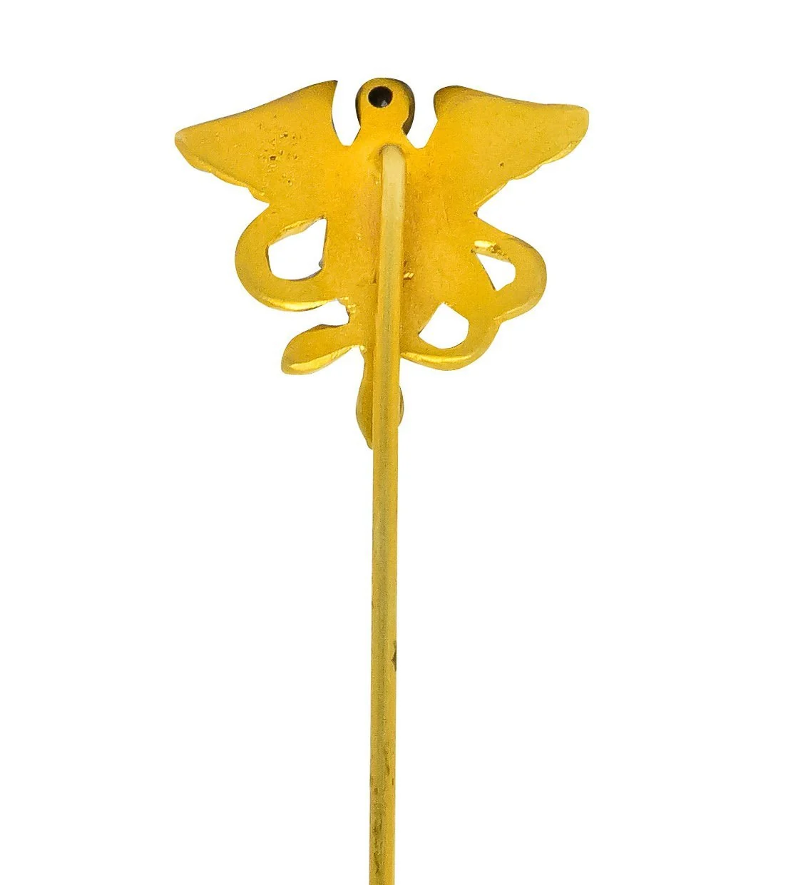 Victorian Diamond 14 Karat Gold Medusa Stickpin - Image 3