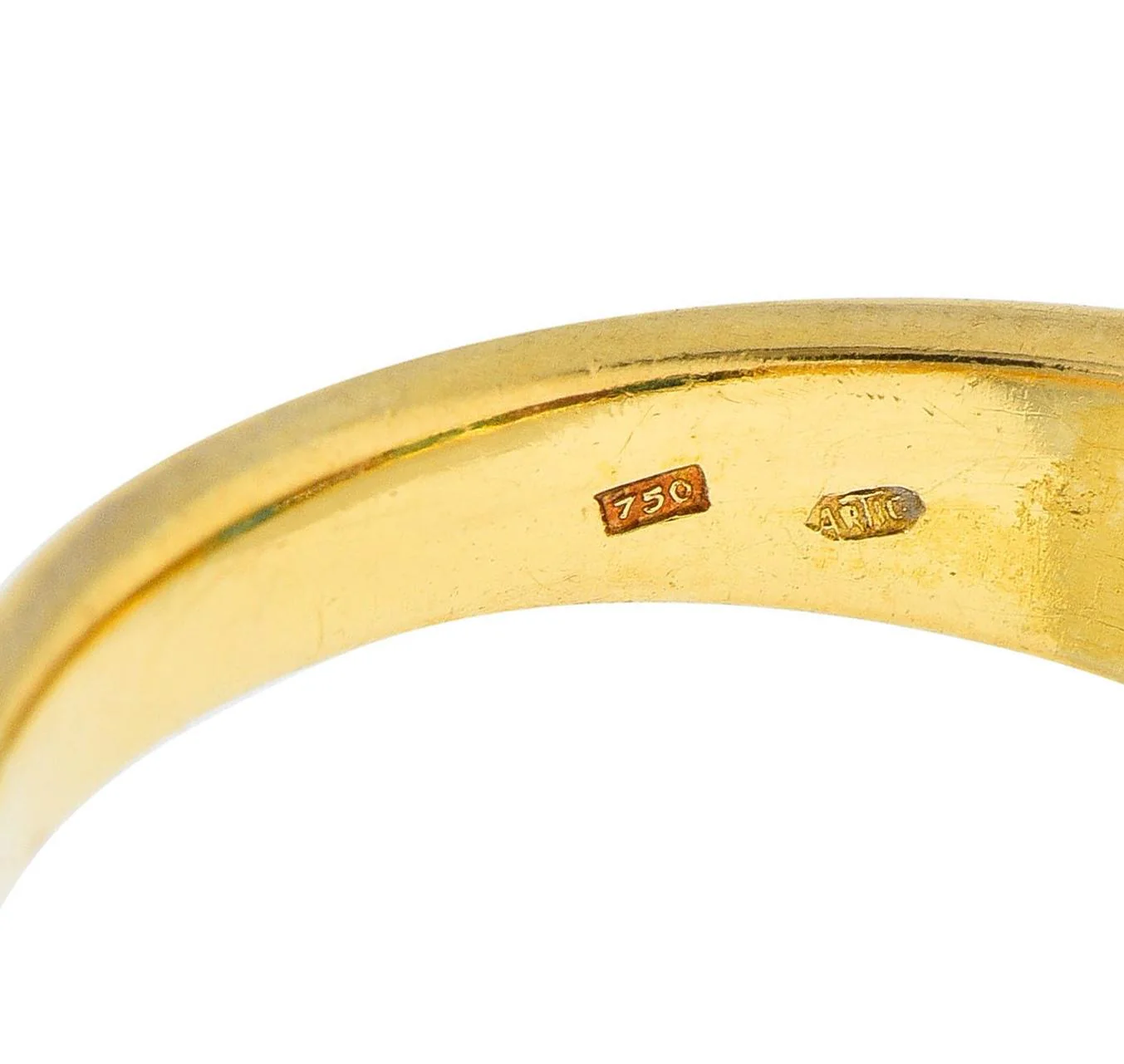 Victorian Diamond Turquoise 18 Karat Yellow Gold Scrolling Antique Band Ring - Image 8