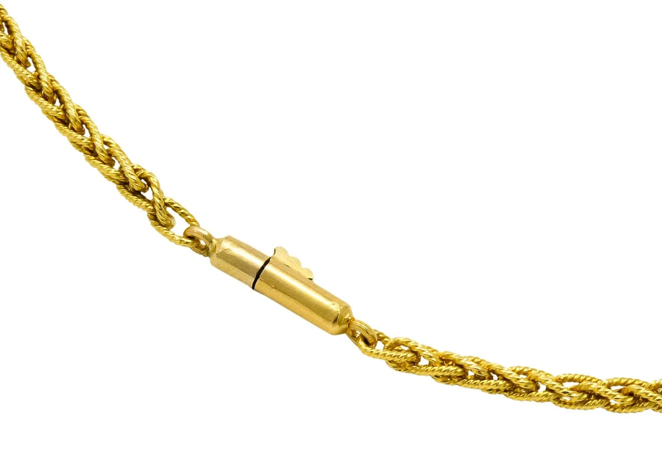 Victorian Pearl Enamel 14 Karat Yellow Gold Pendant Necklace - Image 7