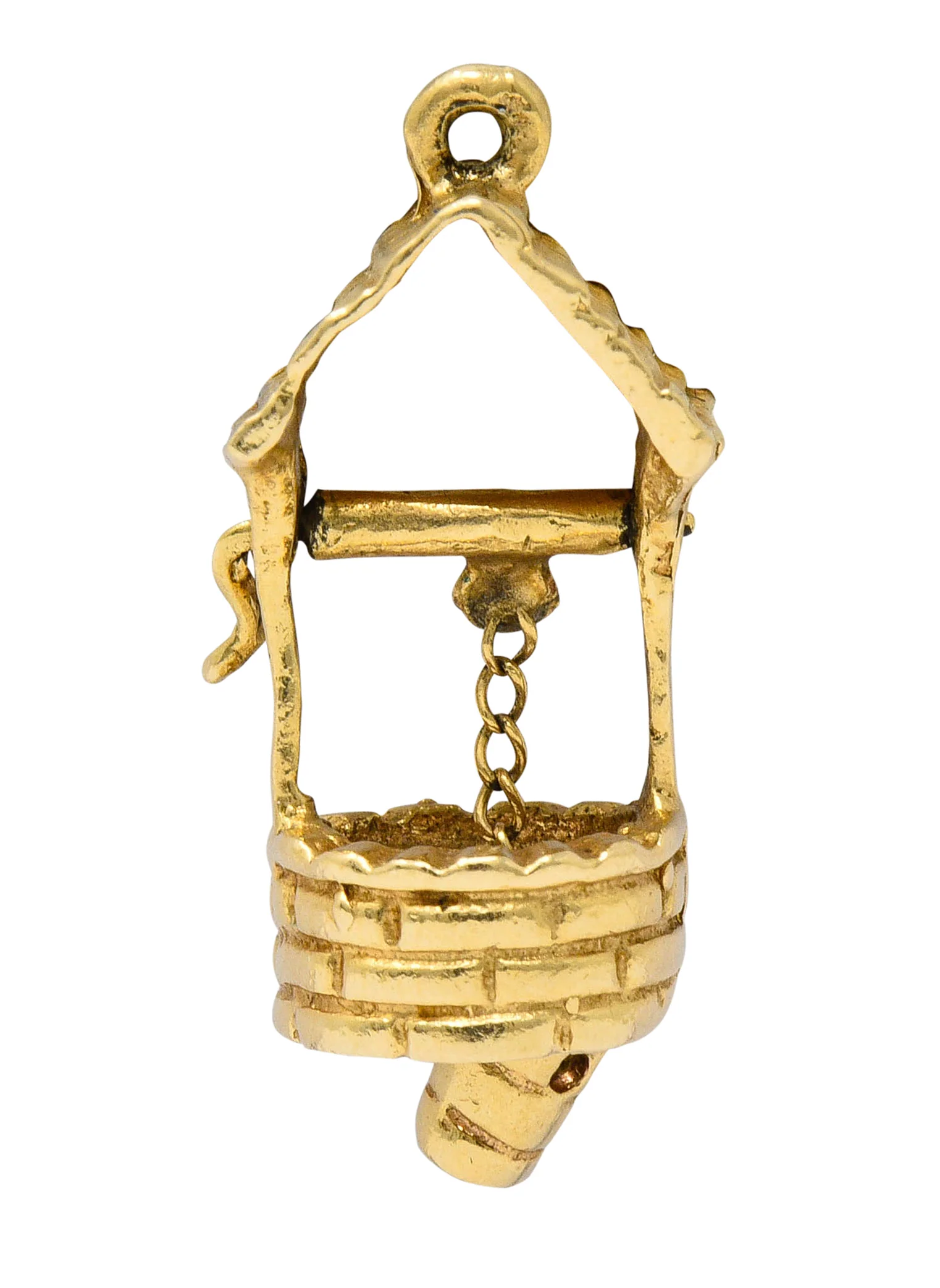 Vintage 14 Karat Gold Wishing Well Charm