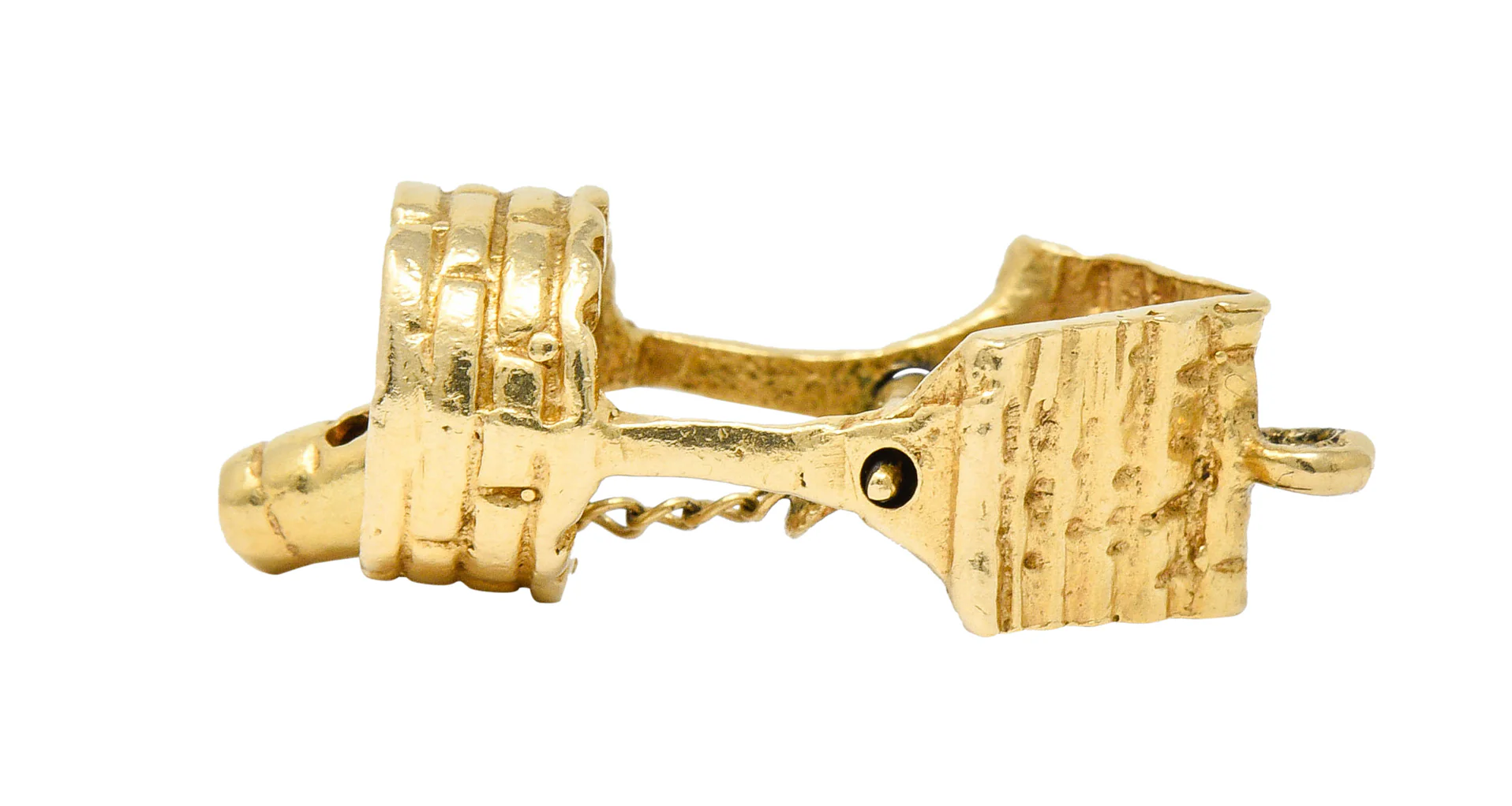 Vintage 14 Karat Gold Wishing Well Charm - Image 10