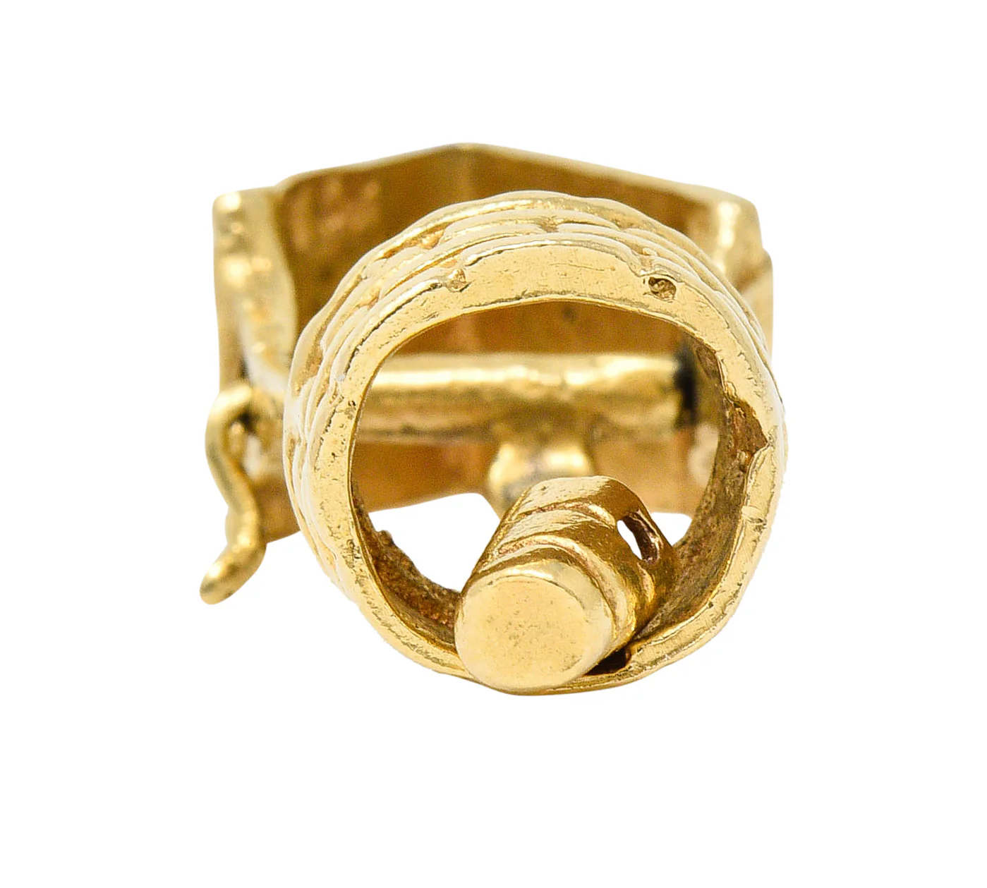 Vintage 14 Karat Gold Wishing Well Charm - Image 8