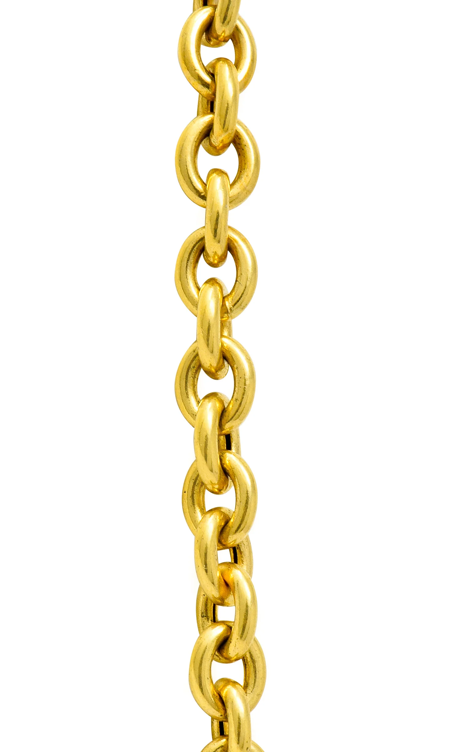 Vintage 14 Karat Yellow Gold 30 Inch Cable Chain Unisex Necklace - Image 5