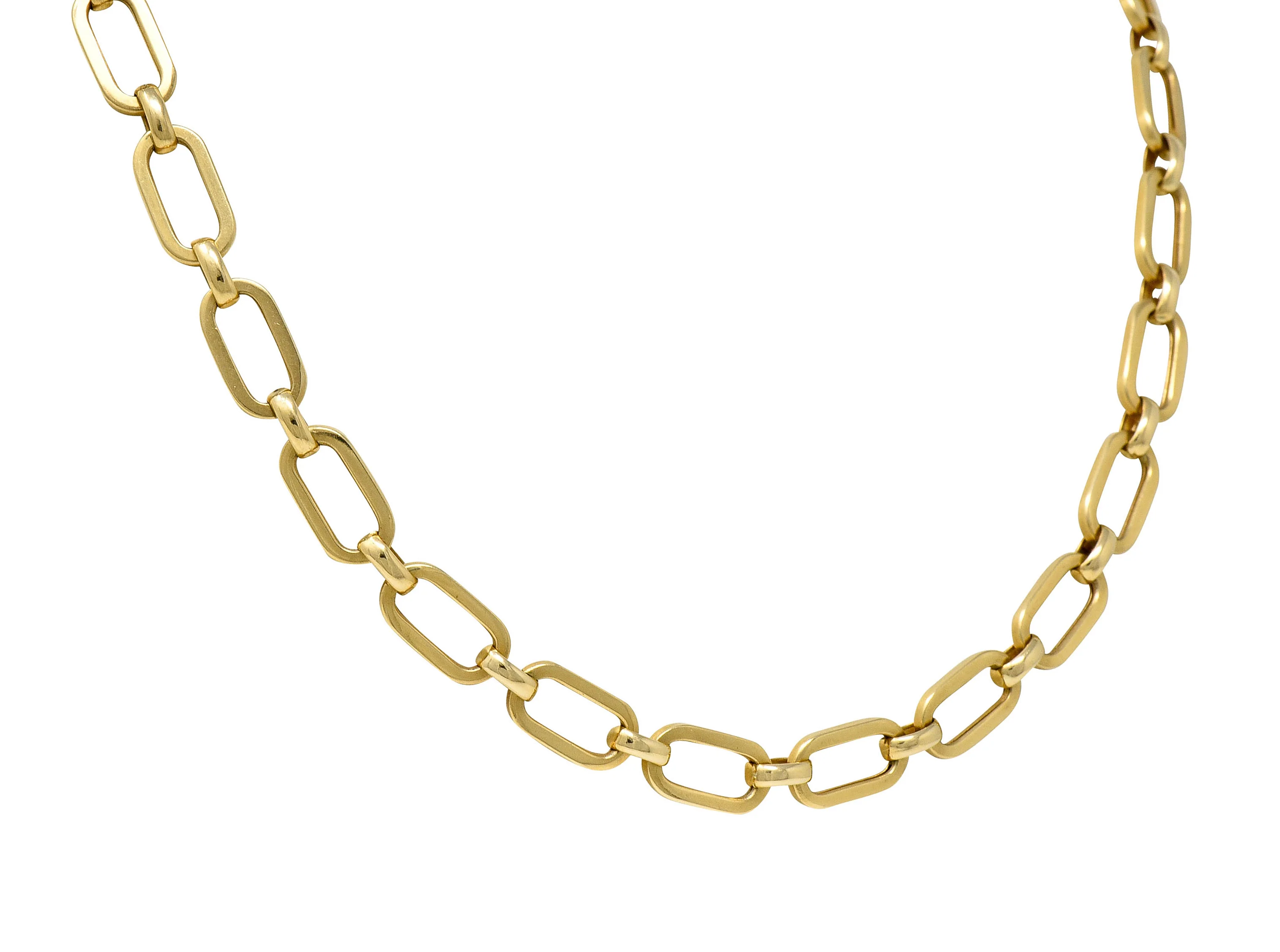 Vintage 14 Karat Yellow Gold 31 Inch Unisex Chain Necklace - Image 3