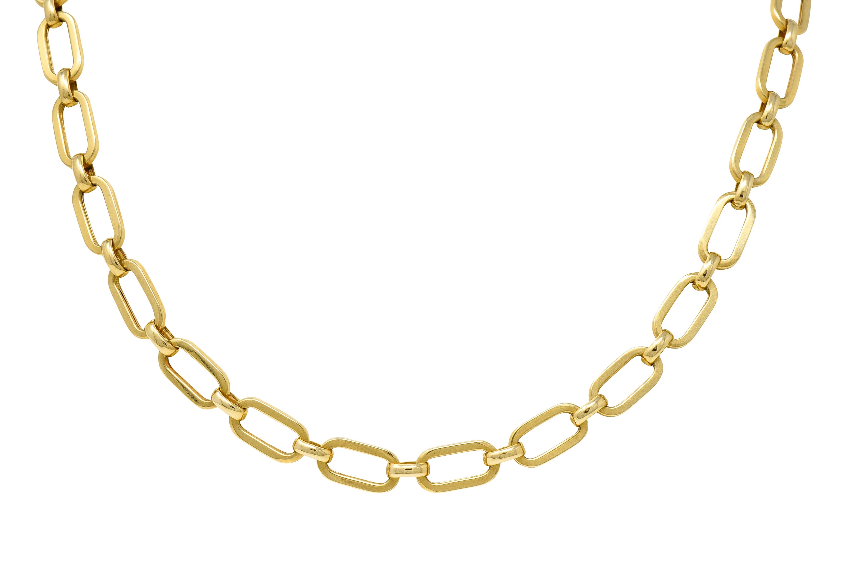Vintage 14 Karat Yellow Gold 31 Inch Unisex Chain Necklace - Image 4